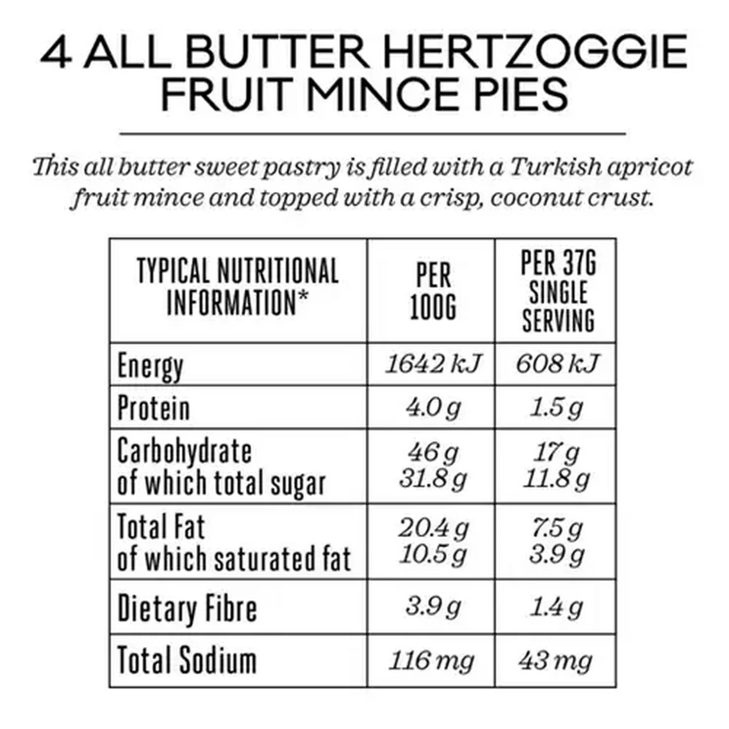 Image of Forage And Feast Hertzoggie Fruit Mince Pies 240g