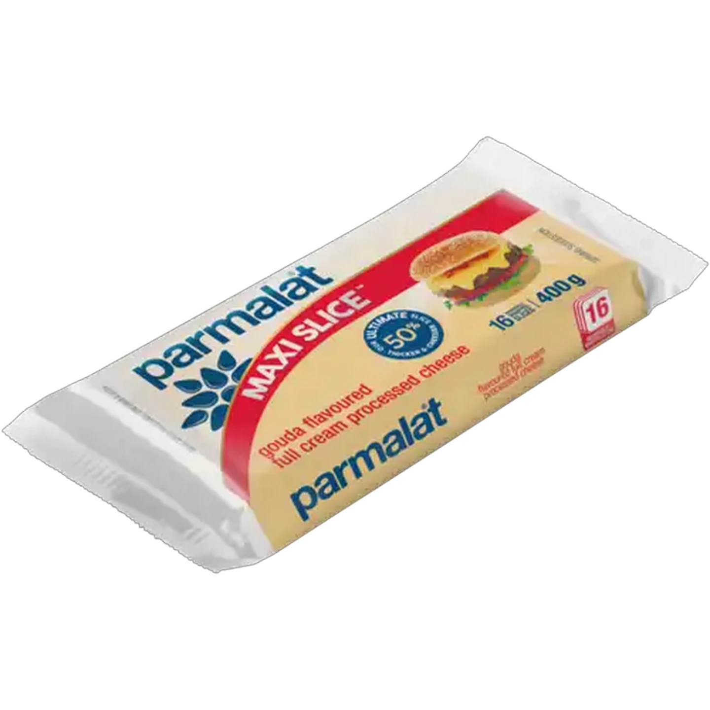 Image of Parmalat Maxi Slice Gouda Flavoured Full Cream Processed Cheese Slices 16 x 25g