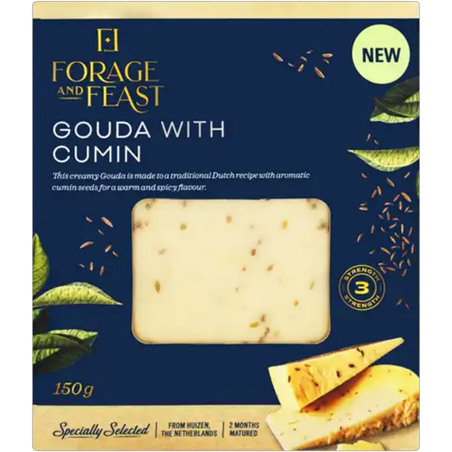 Image of Forage And Feast Gouda Cheese with Cumin 150g