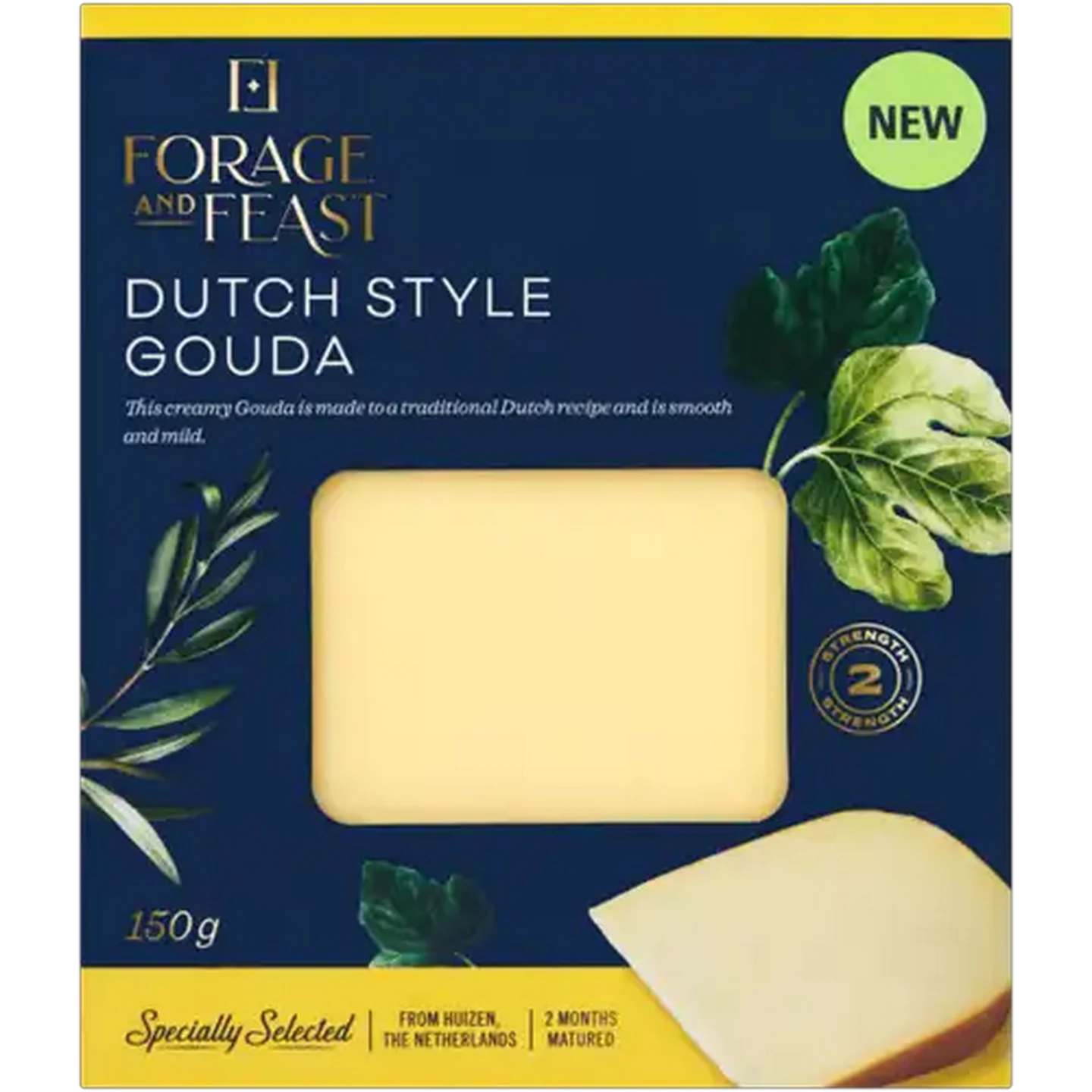 Image of Forage And Feast Young Dutch Gouda Cheese 150g