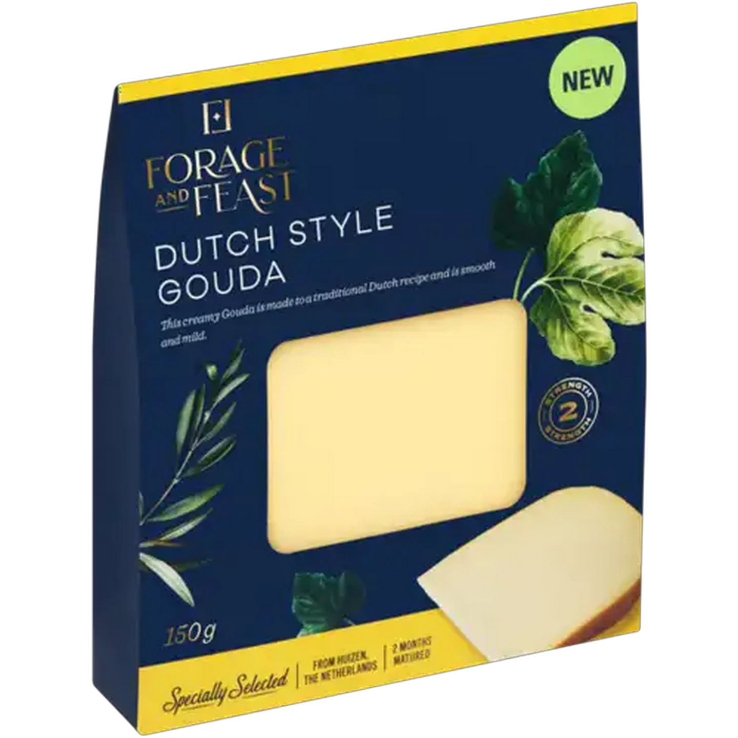 Image of Forage And Feast Young Dutch Gouda Cheese 150g