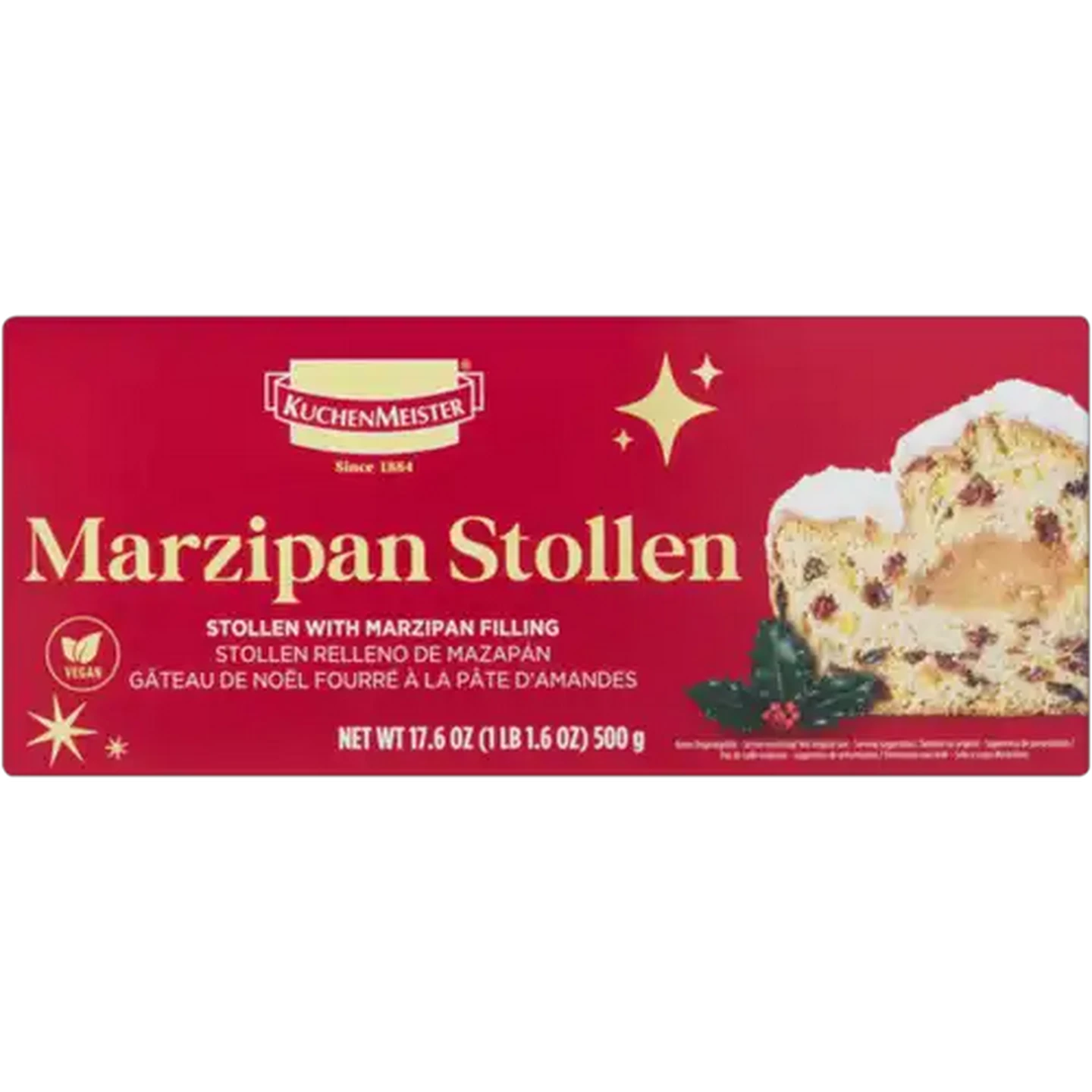 Image of Kuchenmeister Marzipan Stollen 500g