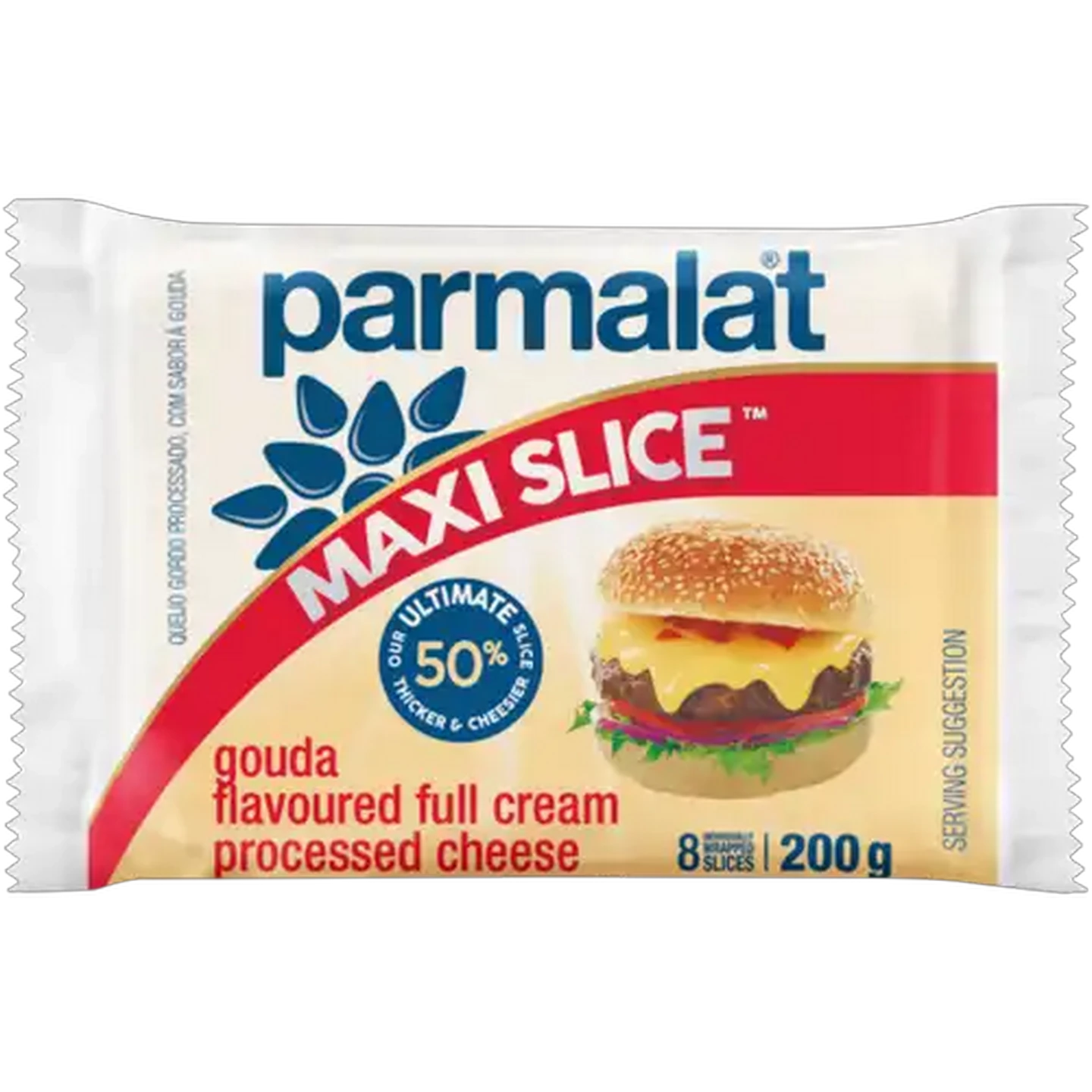 Image of Parmalat Maxi Slice Gouda Flavoured Full Cream Processed Cheese Slices 200g