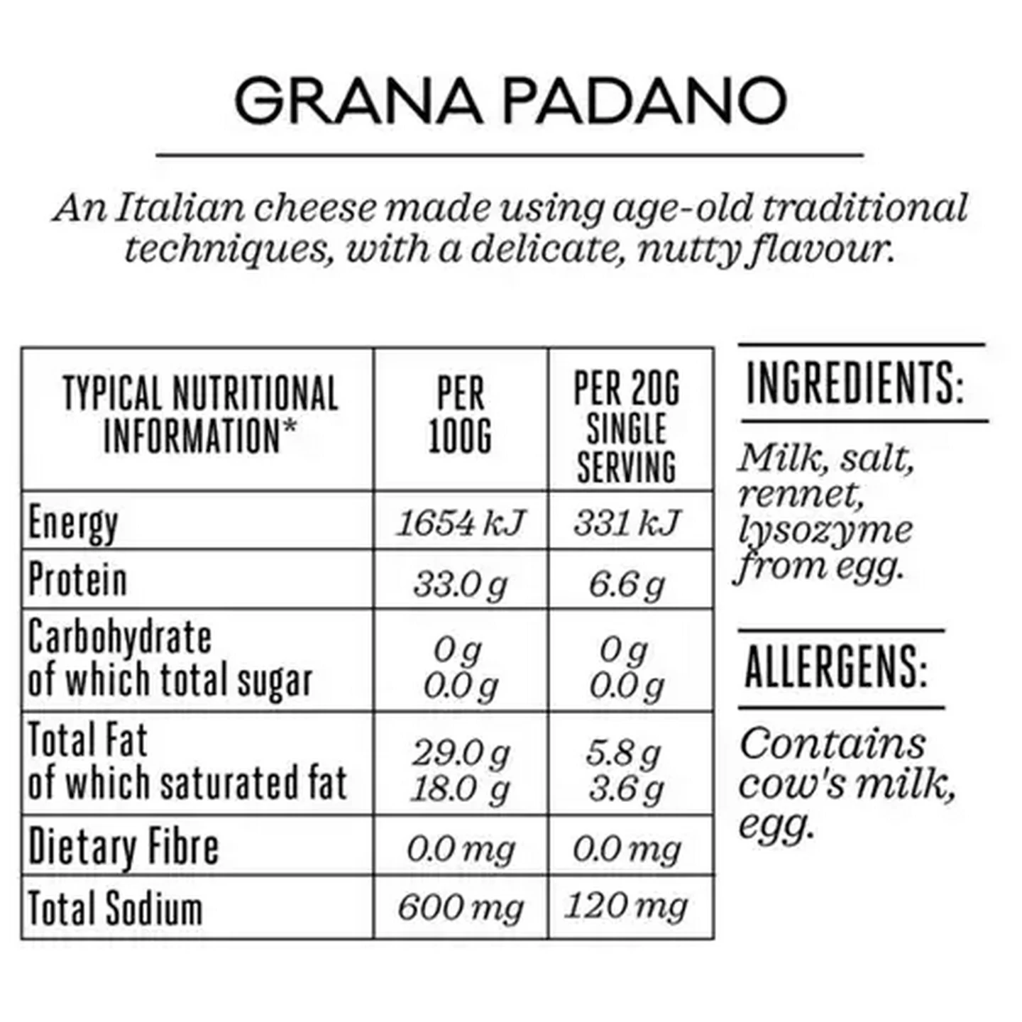 Image of Forage And Feast Grana Padano 150g
