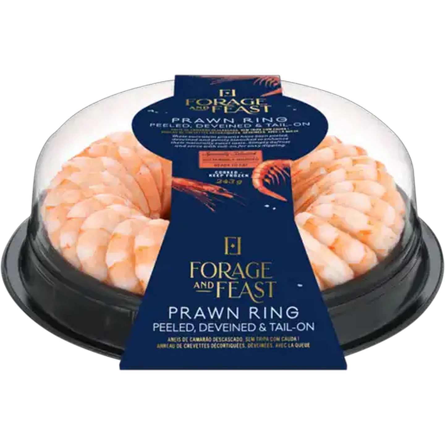 Image of Forage And Feast Frozen Prawn Ring 243g