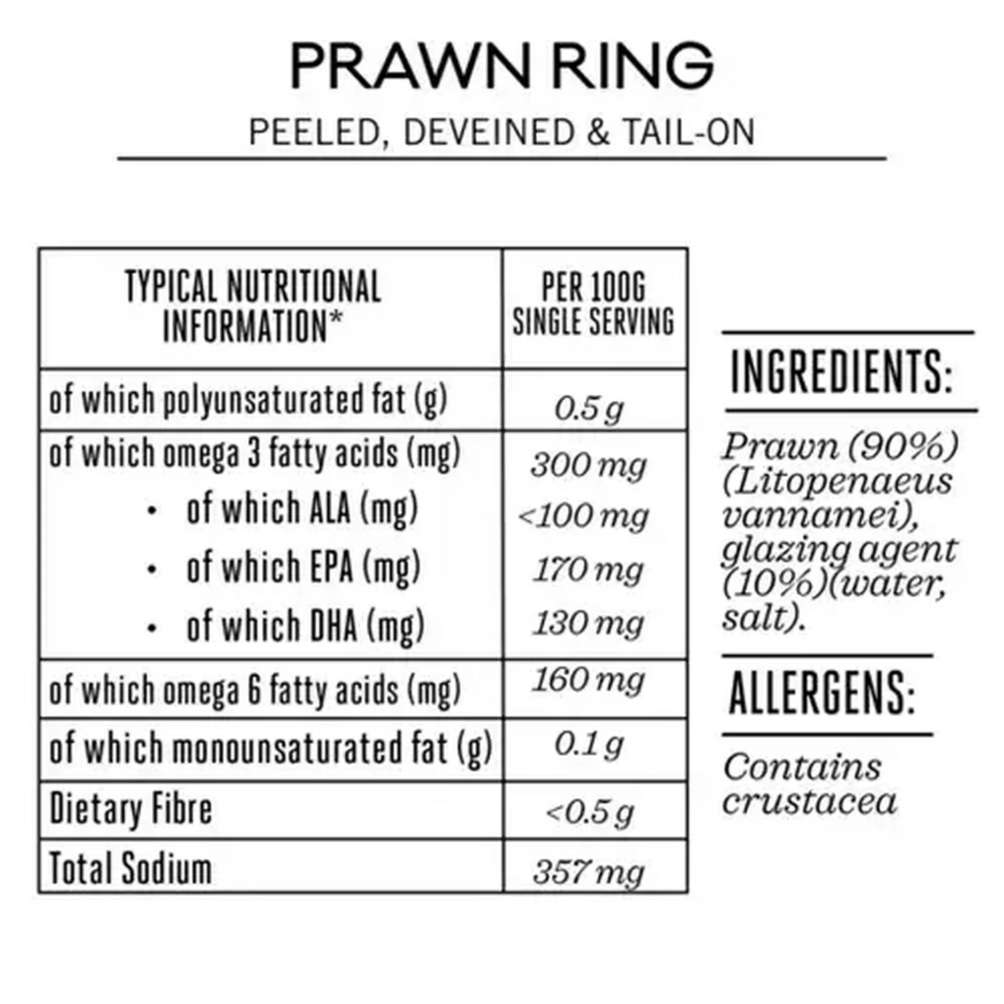 Image of Forage And Feast Frozen Prawn Ring 243g