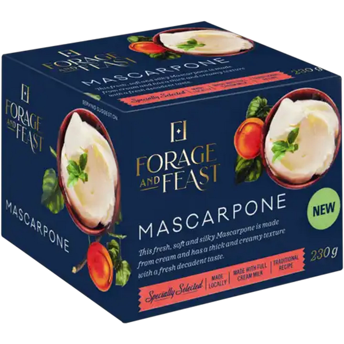 Image of Forage And Feast Mascarpone Cheese 230g