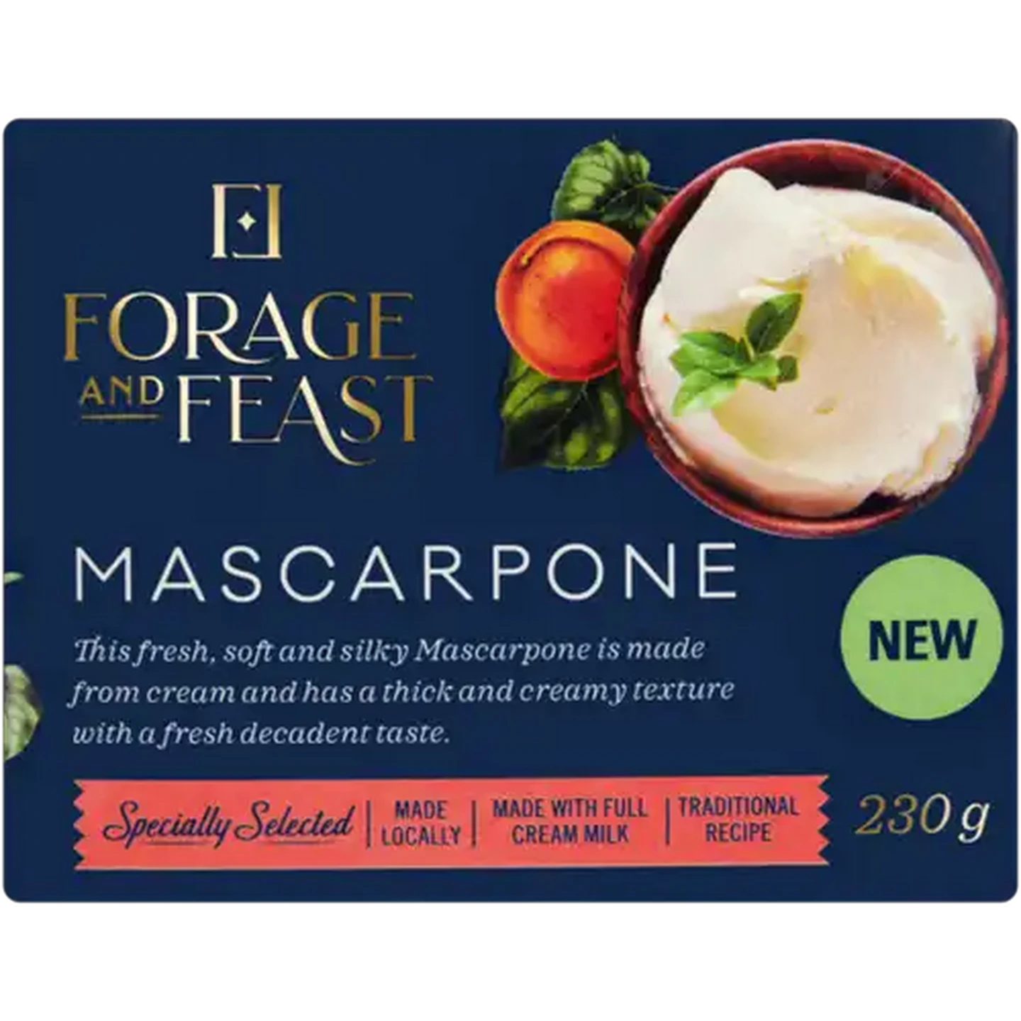 Image of Forage And Feast Mascarpone Cheese 230g