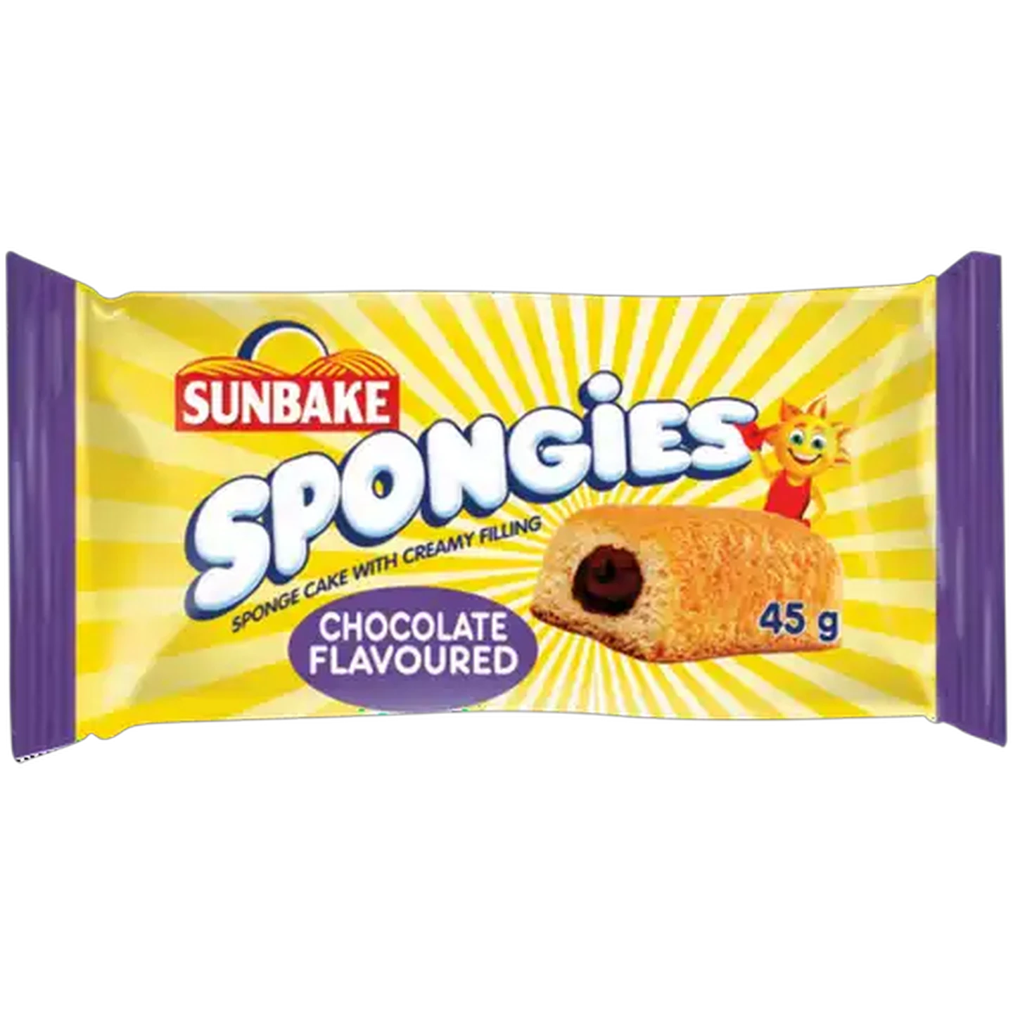 Image of Sunbake Spongies Chocolate Flavoured Mini Sponge Cake 45g