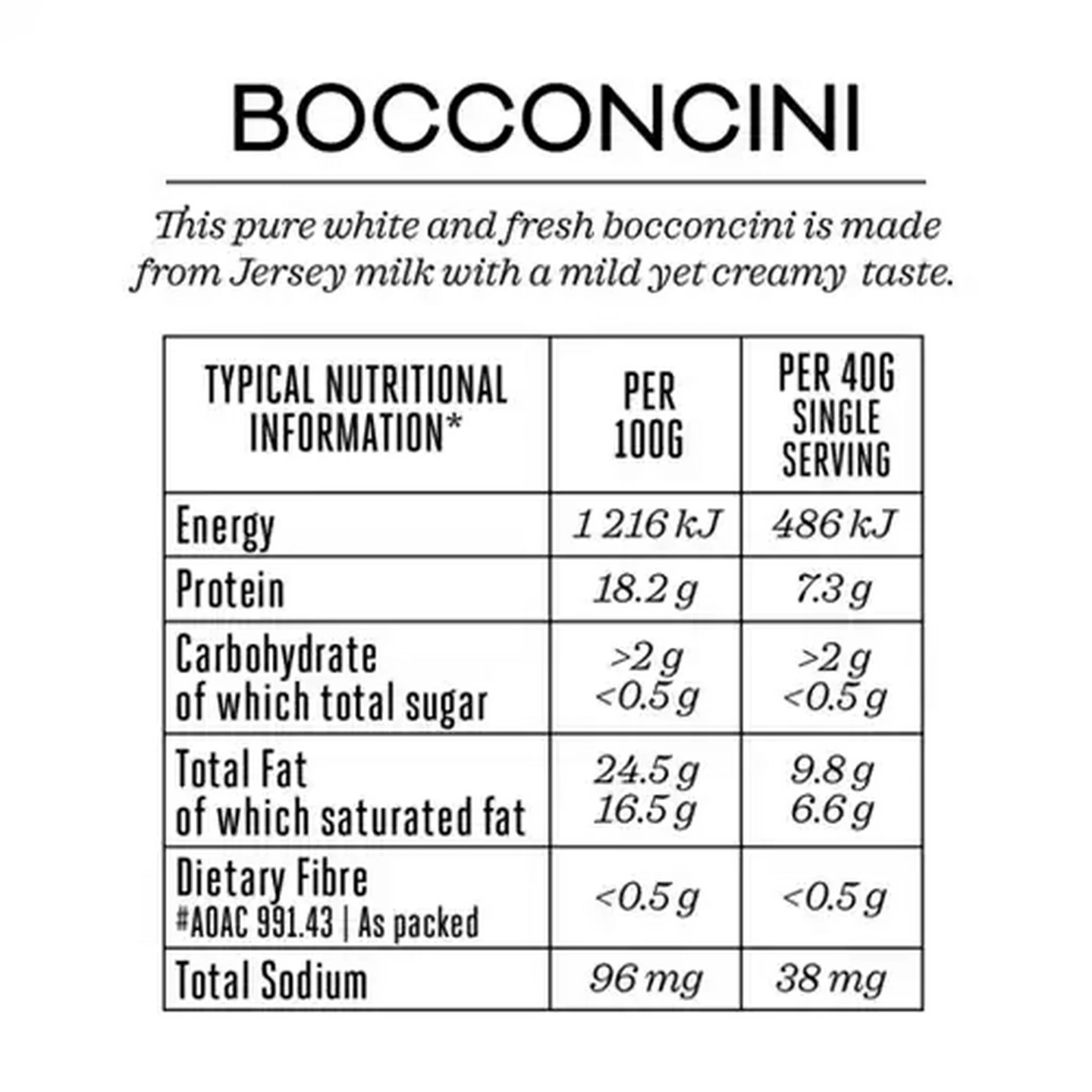 Image of Forage And Feast Bocconcini Tub 118g