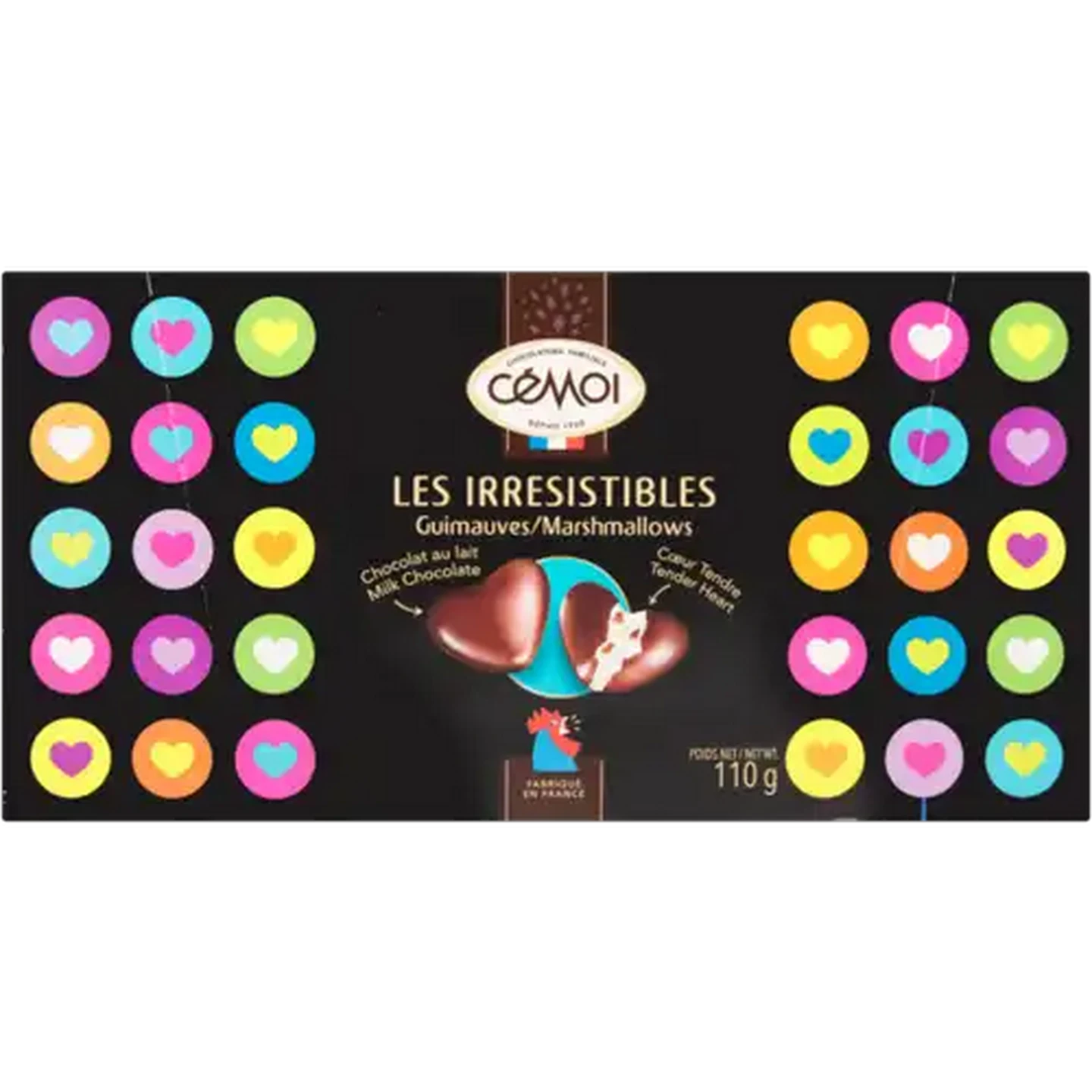 Image of Cémoi Milk Chocolate Marshmallow Hearts 110g