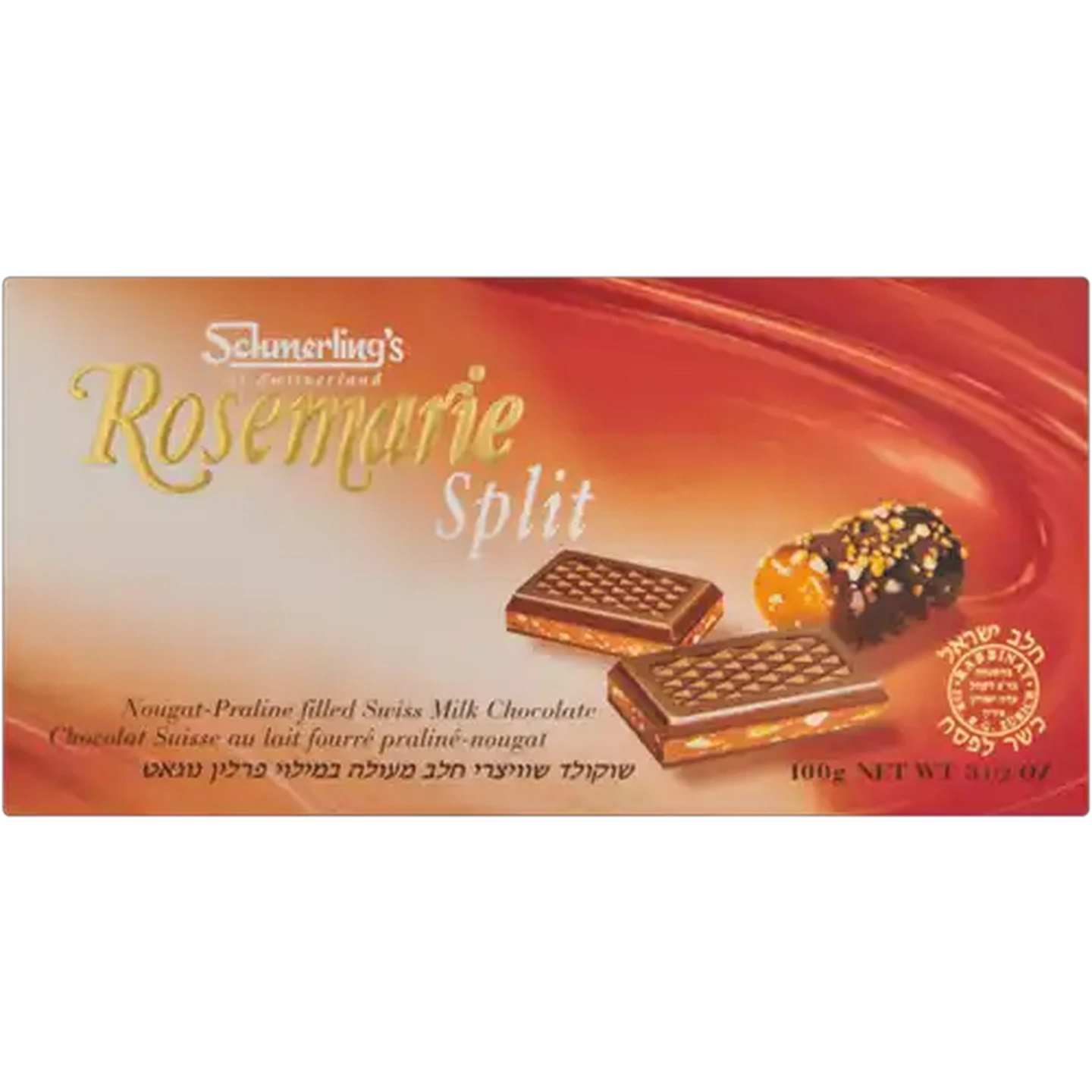 Image of Schmerling's Rosemary Split Swiss Milk Chocolate 100g