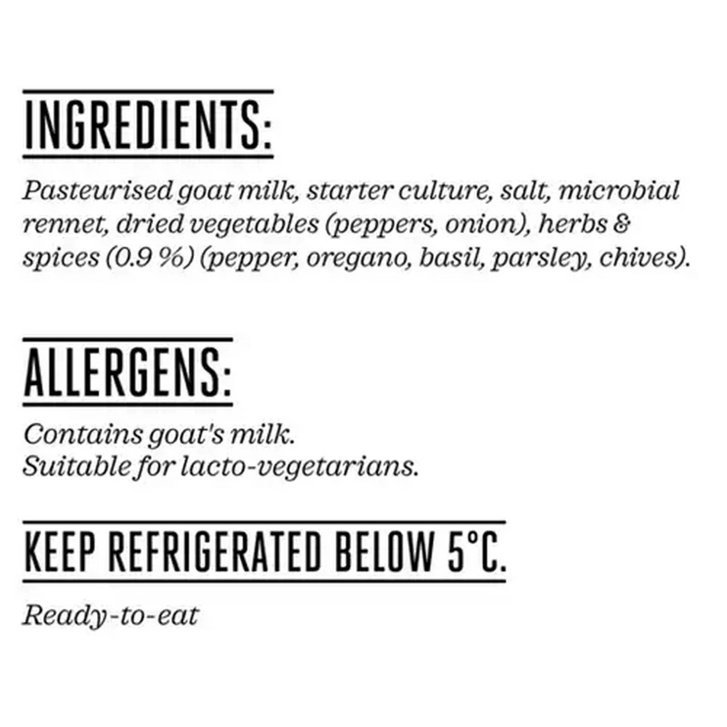 Image of Forage And Feast Goat's Milk Cheese With Italian Herbs 150g