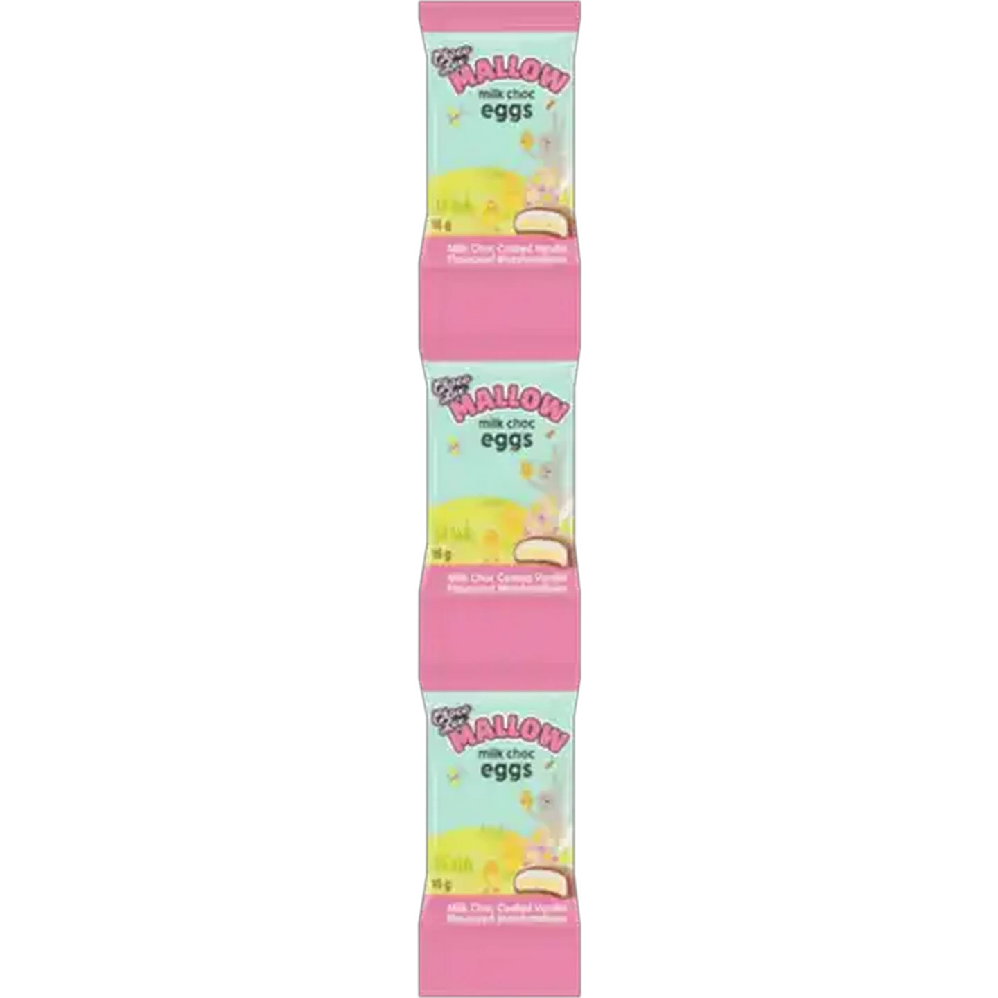 Image of Choco Lux Milk Chocolate Mallow Eggs 3 x 16g