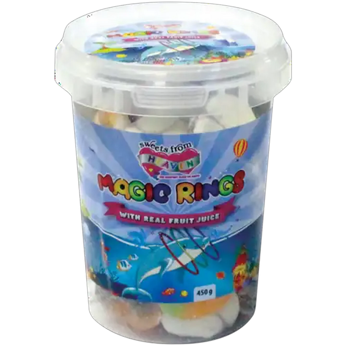 Image of Sweets From Heaven Magic Rings Tub 450g