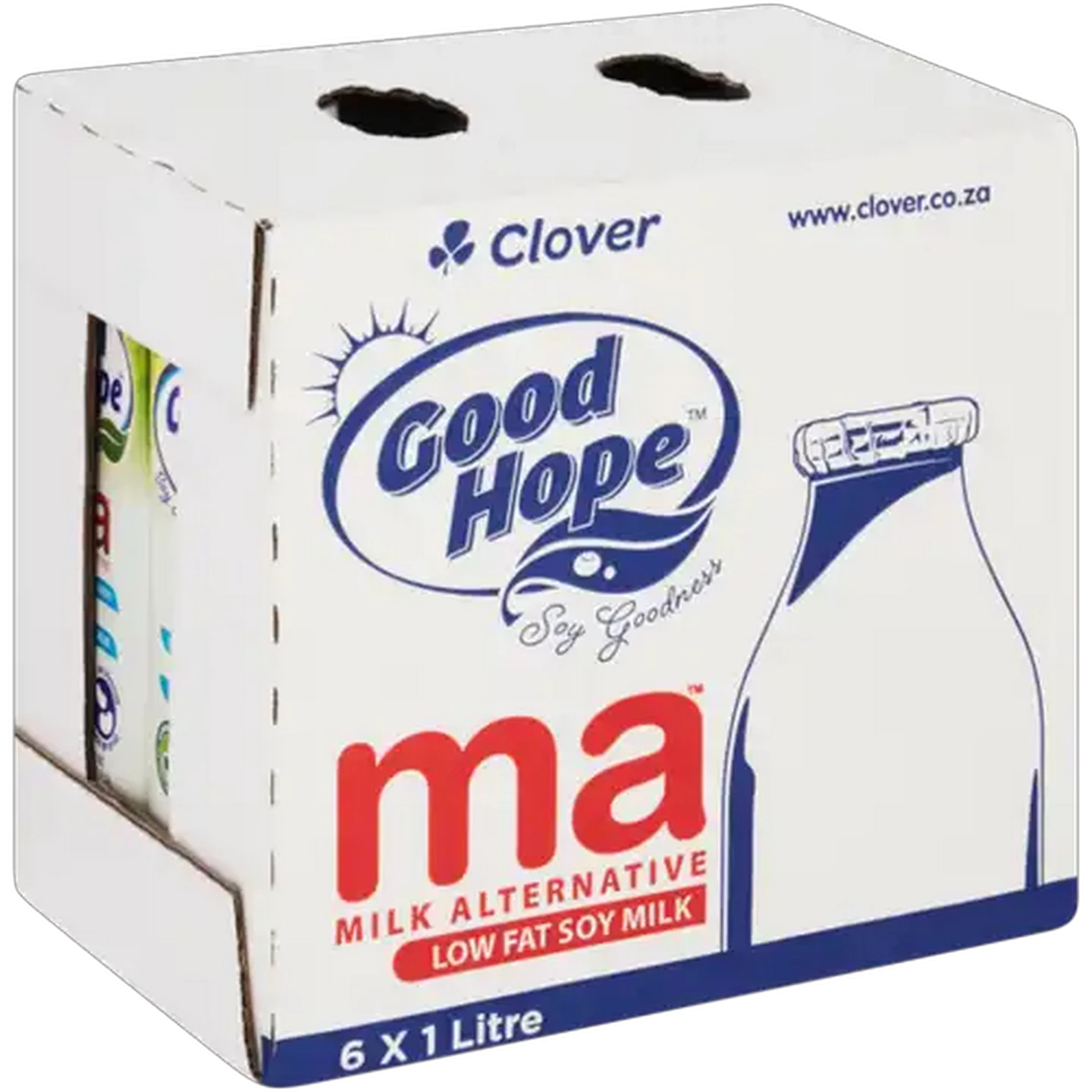 Image of Clover Good Hope MA Low Fat Soy Milk 6 x 1L