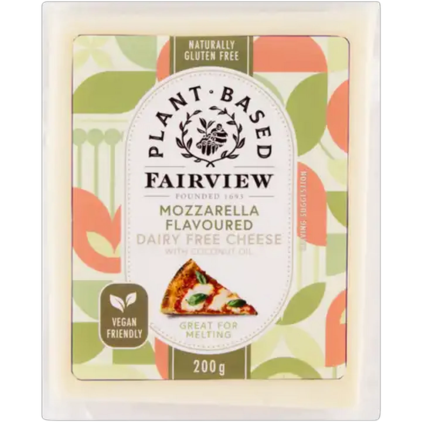 Image of Fairview Dairy Free Mozzarella Flavoured Cheese 200g