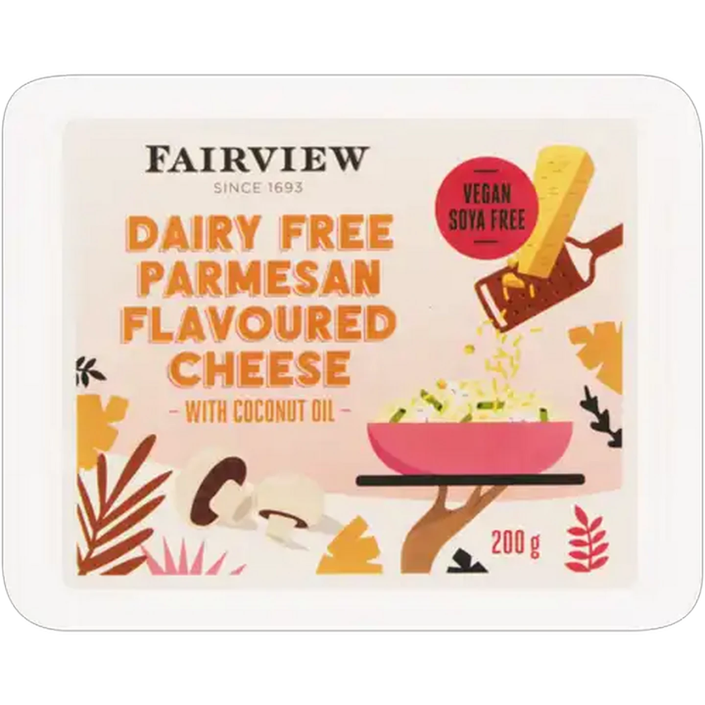 Image of Fairview Dairy Free Parmesan Flavoured Cheese 200g