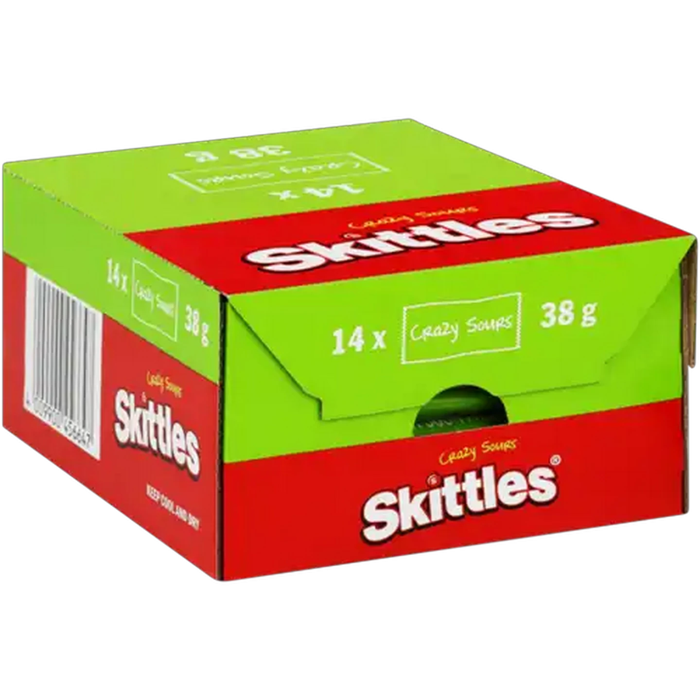 Image of Skittles Crazy Sours Candies 14 x 38g