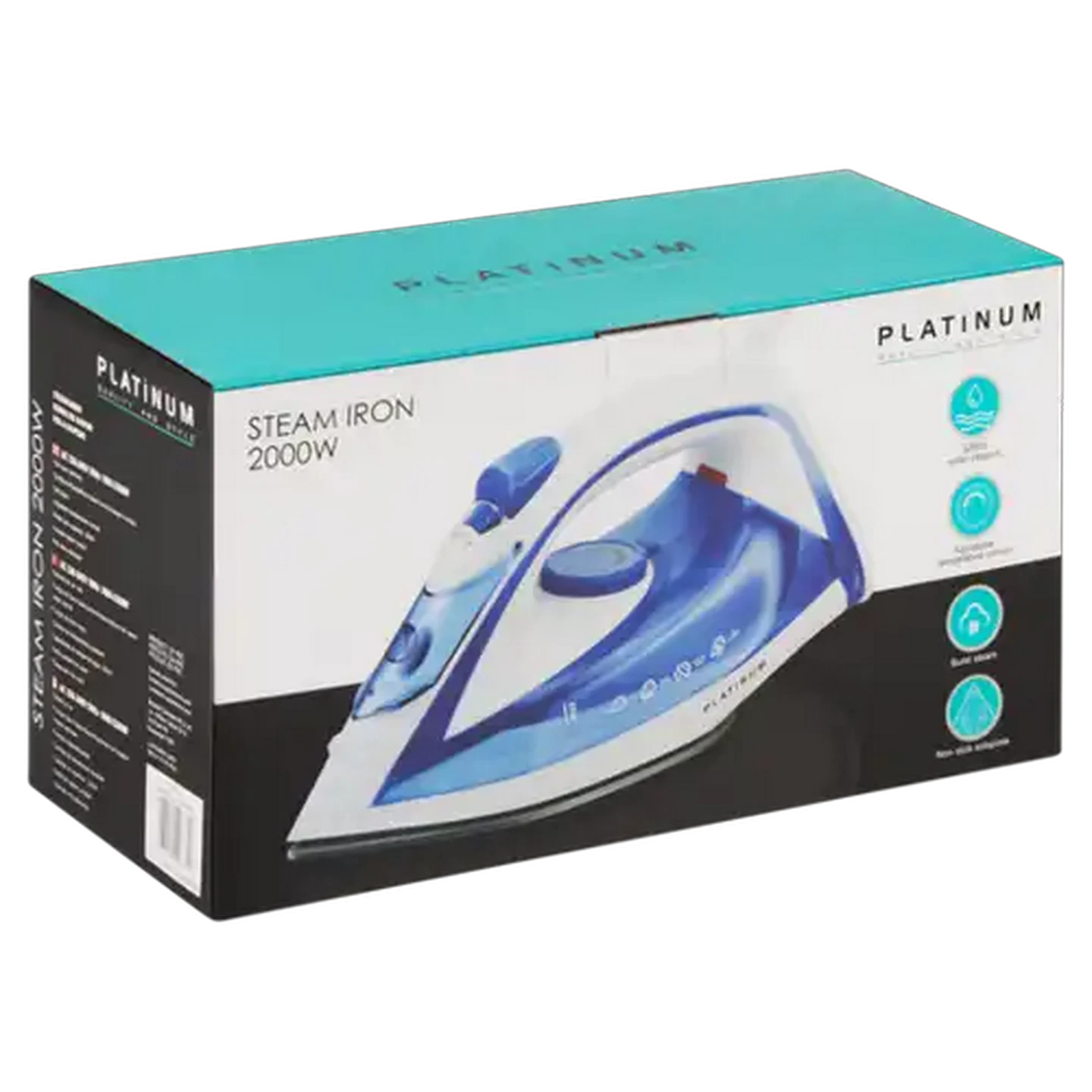Image of Platinum Pro Steam Iron Blue & White 2000W