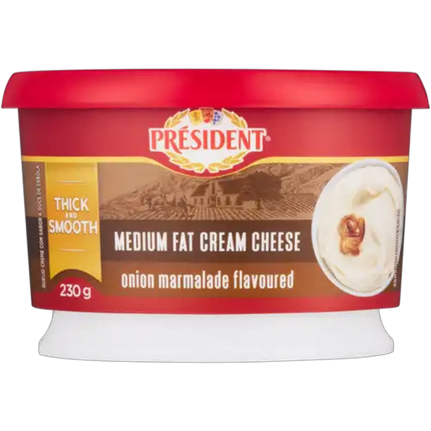 Image of Président Onion Marmalade Medium Fat Cream Cheese 230g