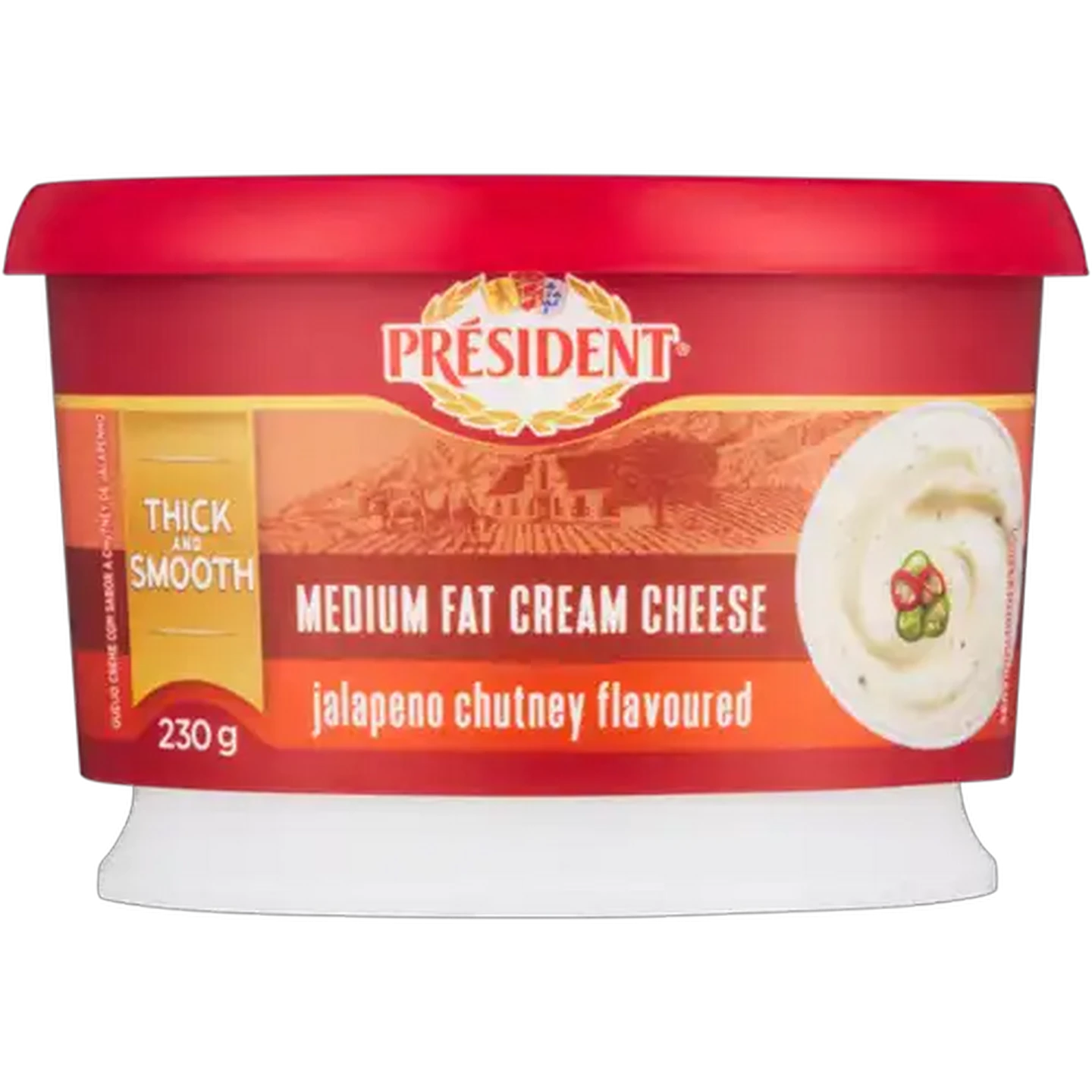 Image of Président Jalapeño Chutney Medium Fat Cream Cheese 230g