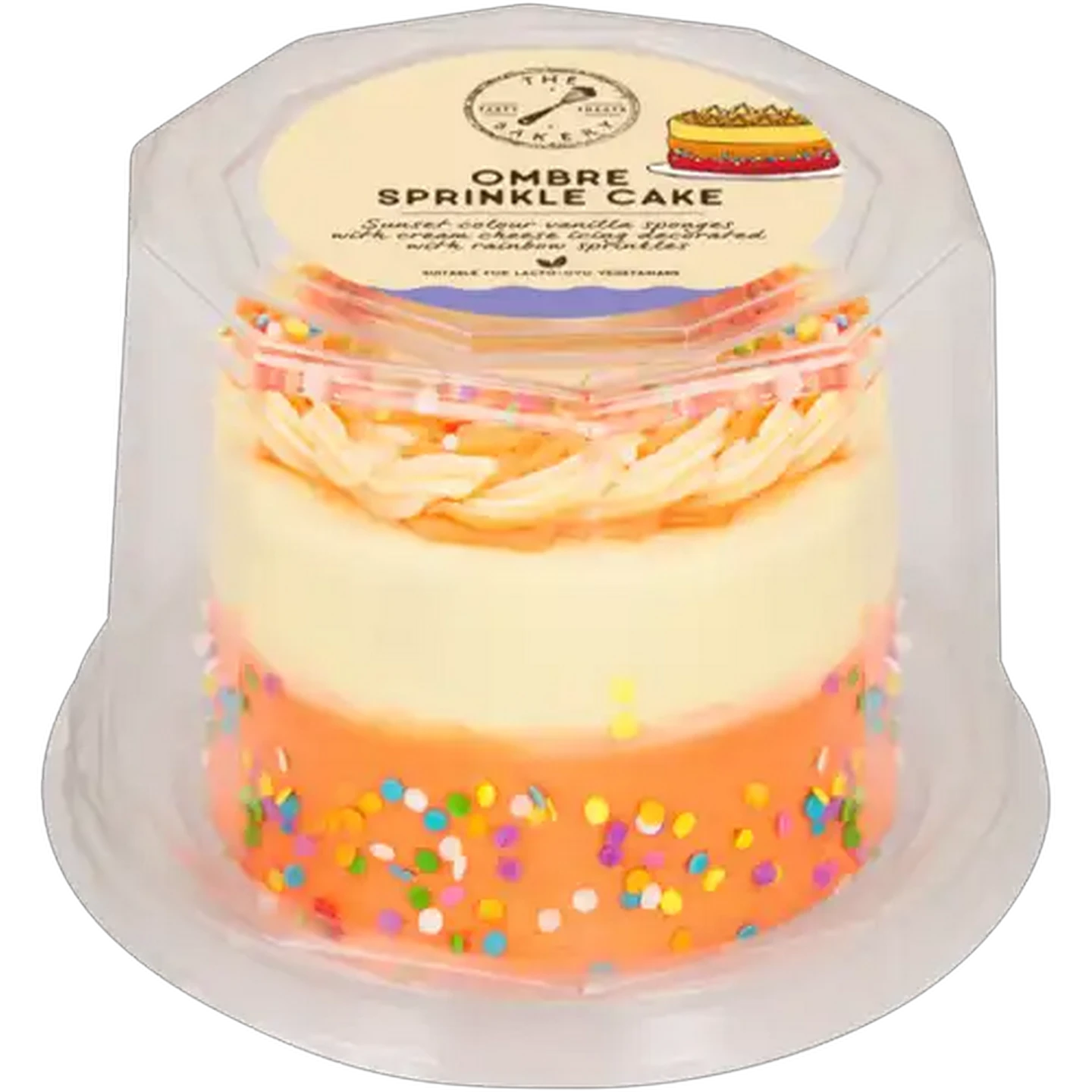 Image of The Bakery Ombre Sprinkle Cake 730g