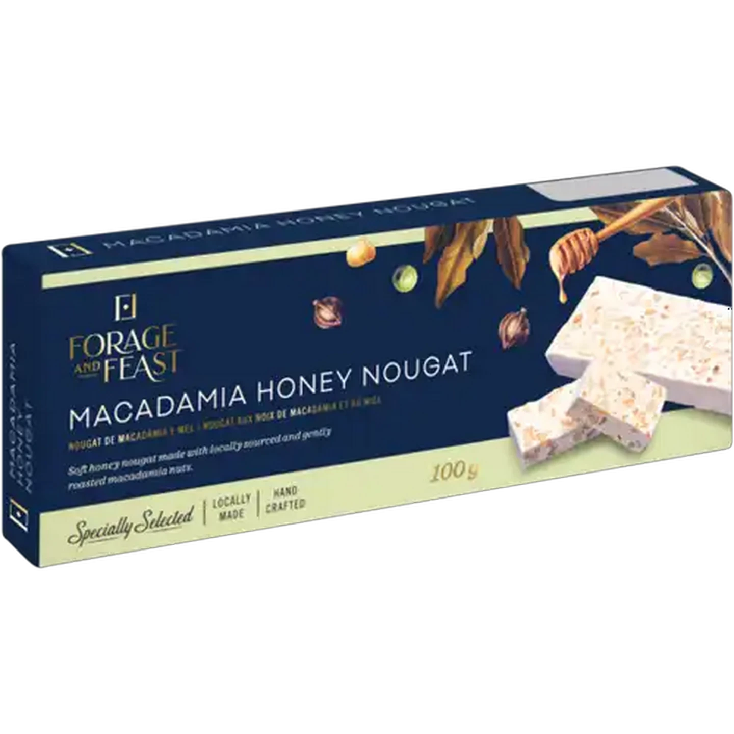 Image of Forage And Feast Macadamia Honey Nougat 100g