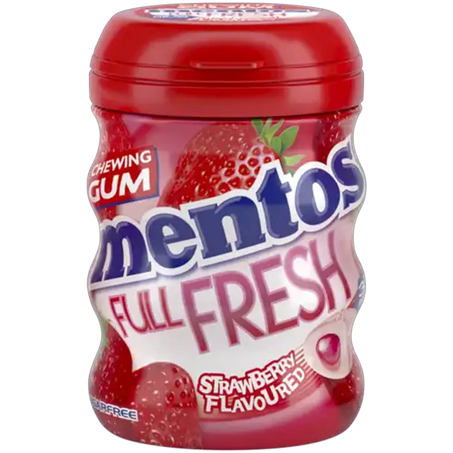 Image of Mentos Strawberry Flavoured Chewing Gum 35 Pieces 61.25g