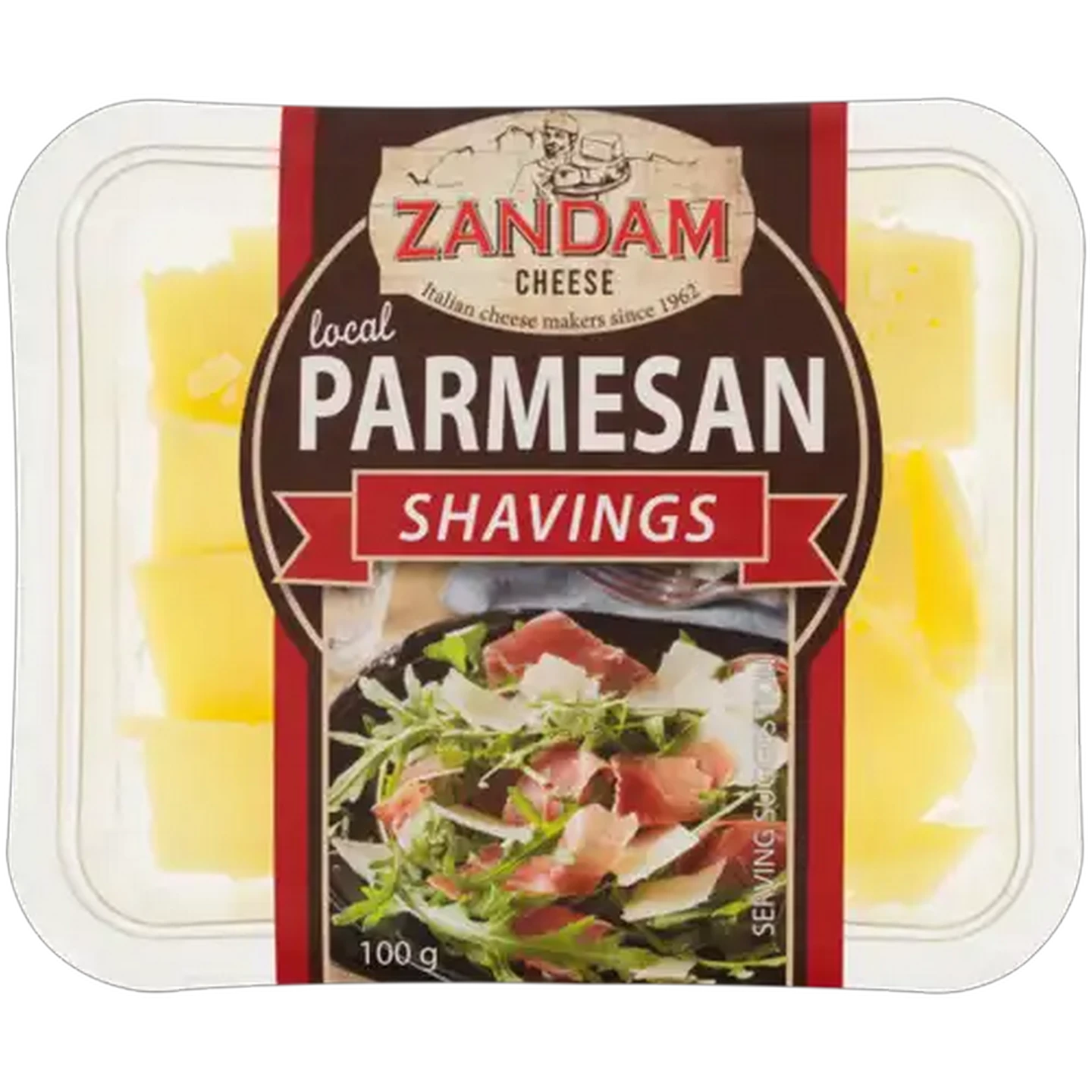Image of Zandam Cheese Parmesan Cheese Shavings 100g
