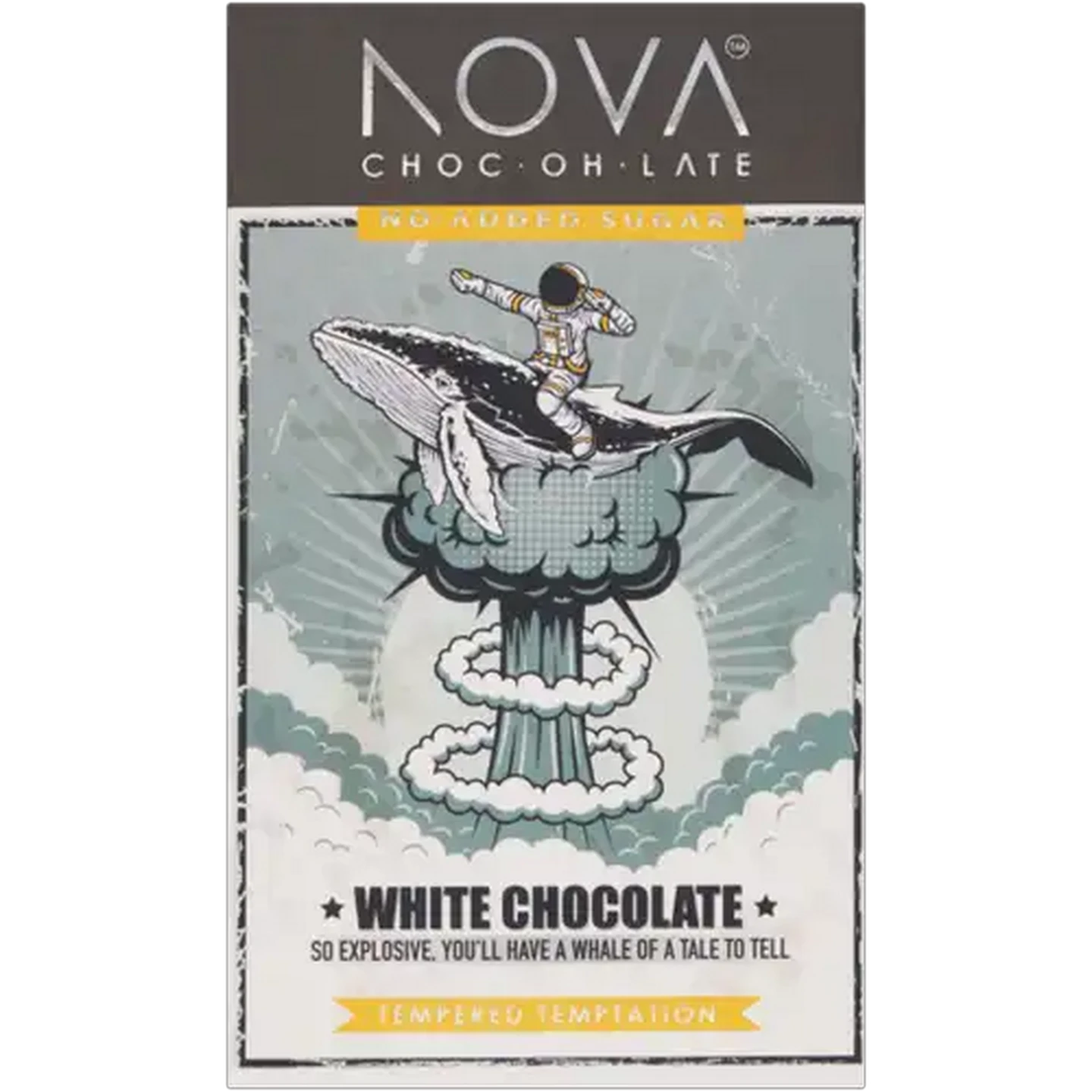 Image of NOVA Chocolate White Choc Slab Milk 100g