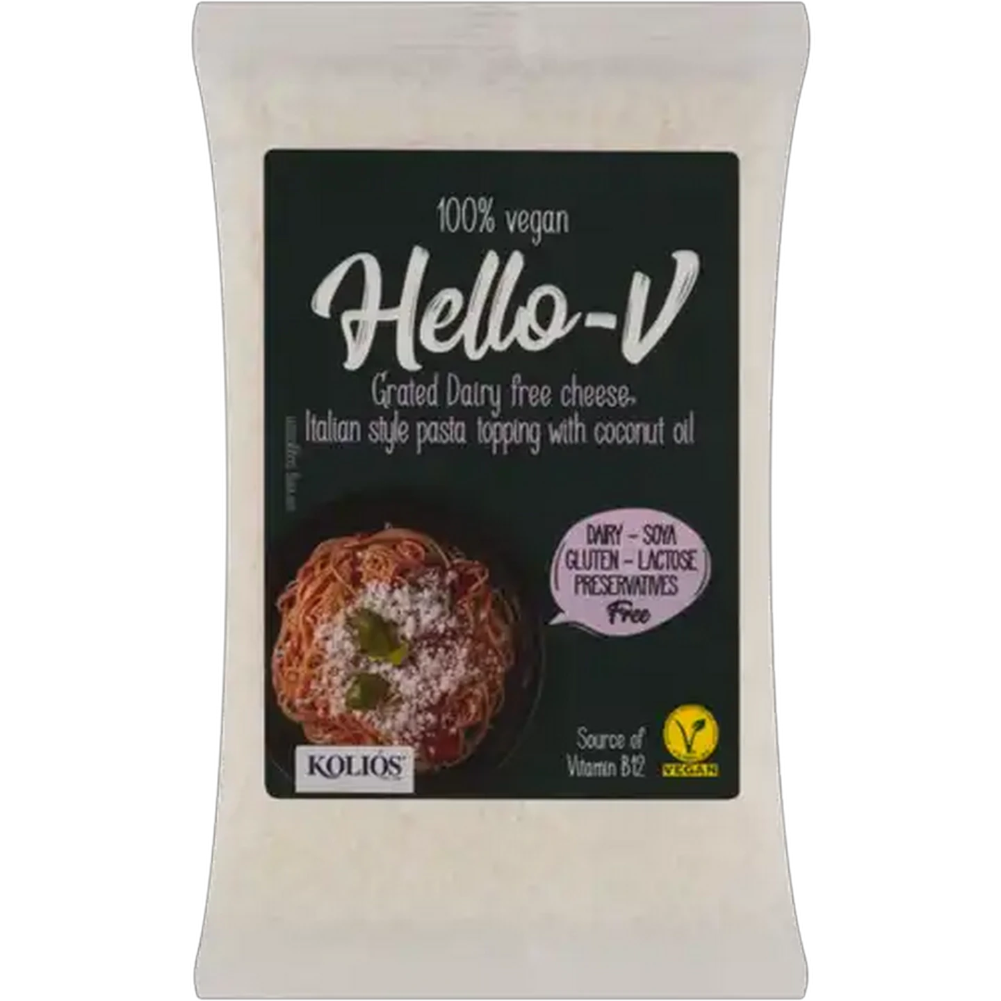 Image of Hello-V Dairy Free Grated Pasta Topping Cheese 200g