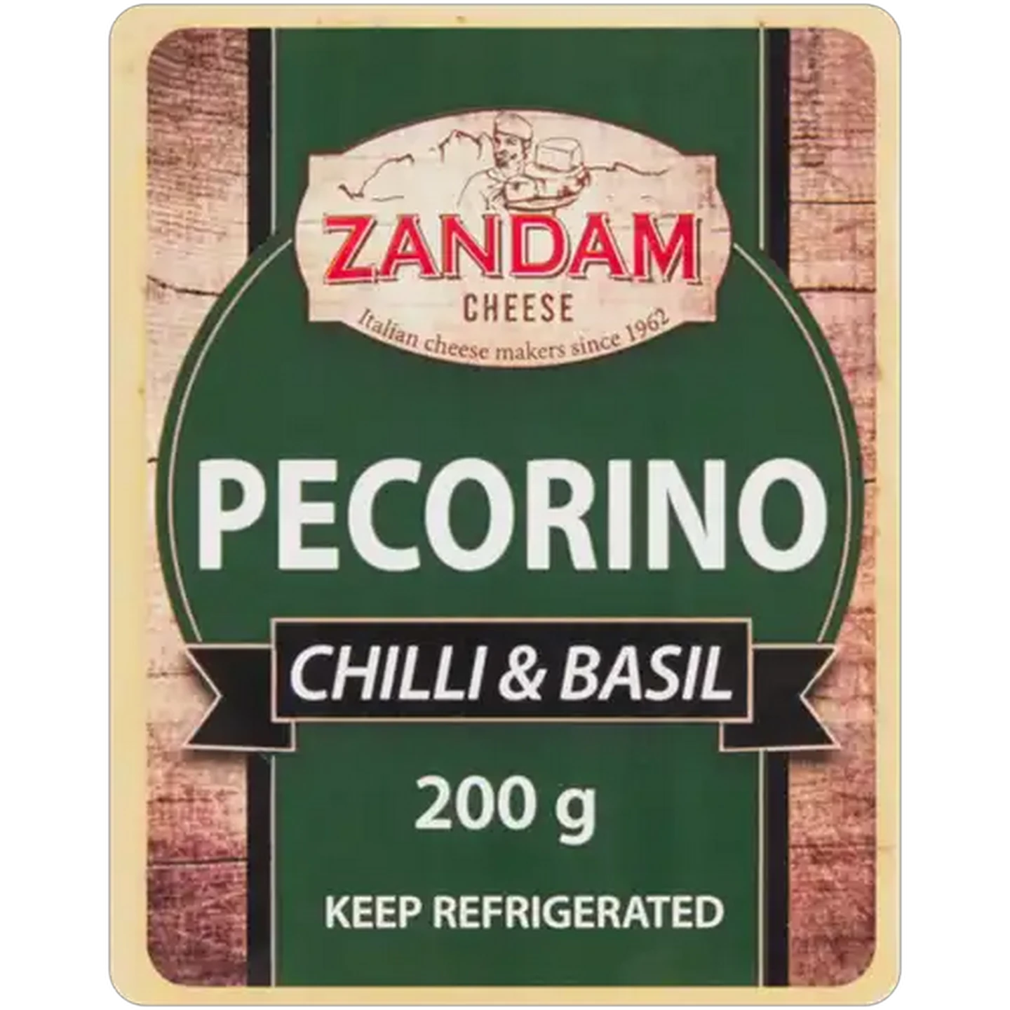 Image of Zandam Cheese Chilli & Basil Pecorino Cheese 200g