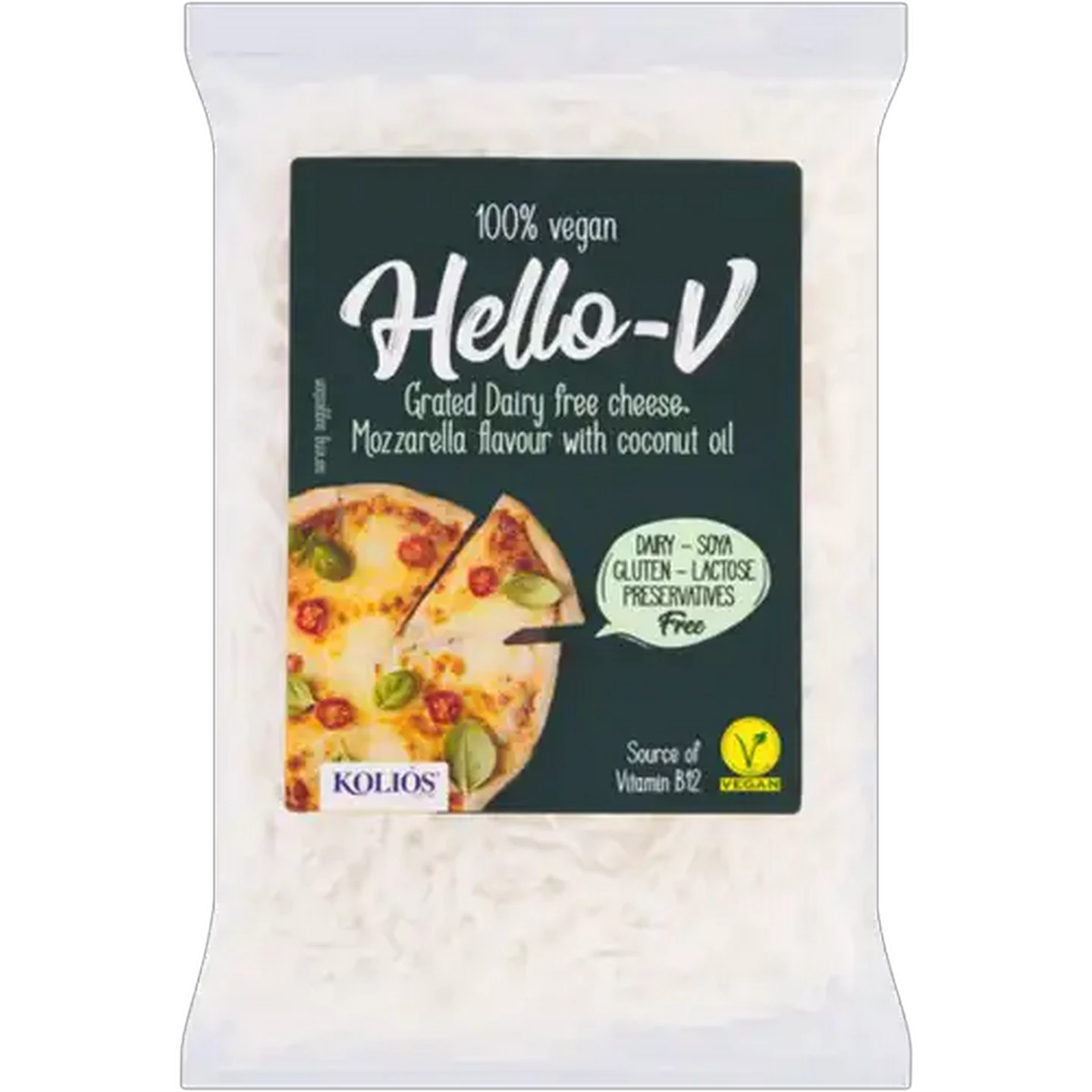 Image of Koliós Hello-V Mozzarella Flavour Grated Dairy Free Cheese 200g