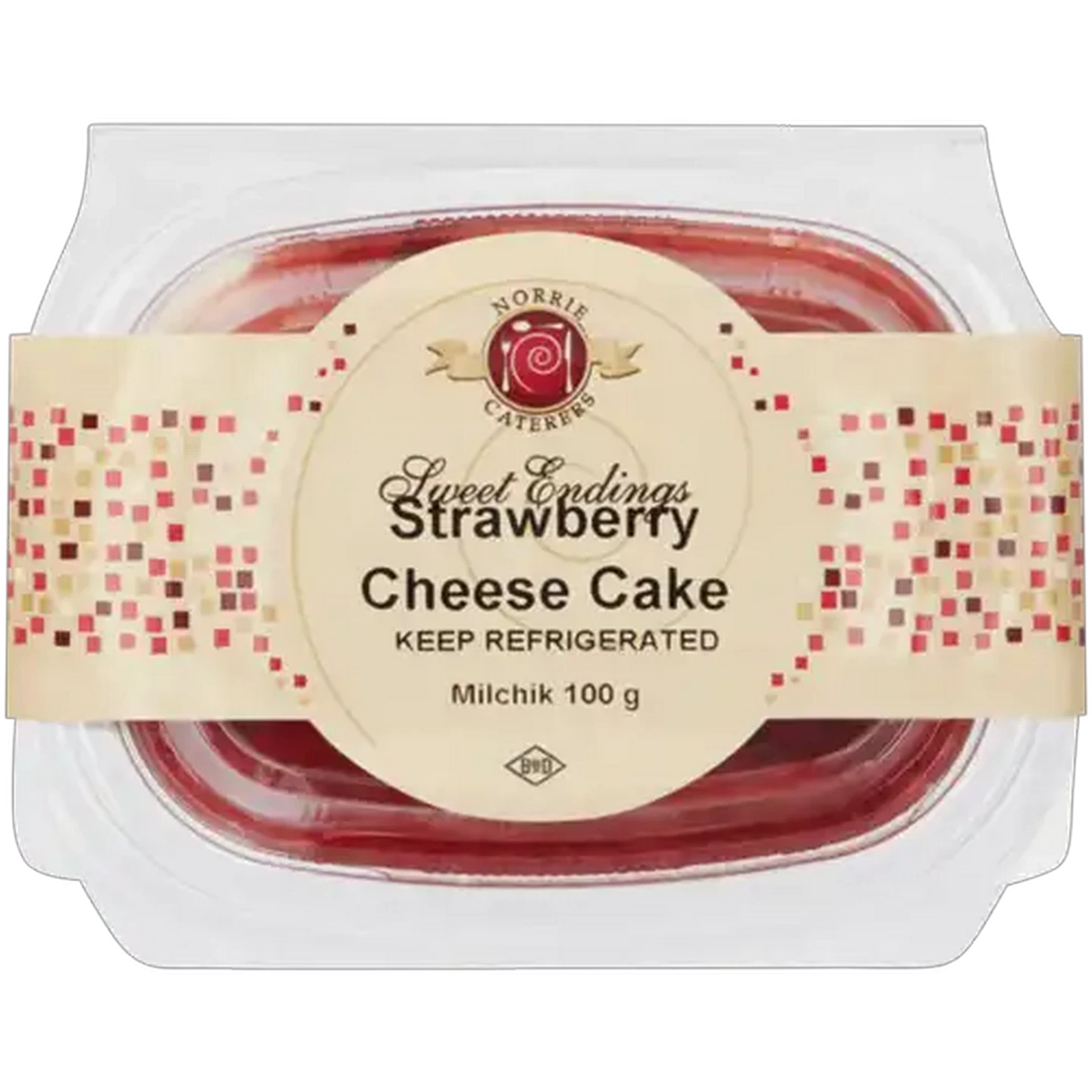 Image of Norrie Caterers Sweet Endings Strawberry Cheese Cake 100g