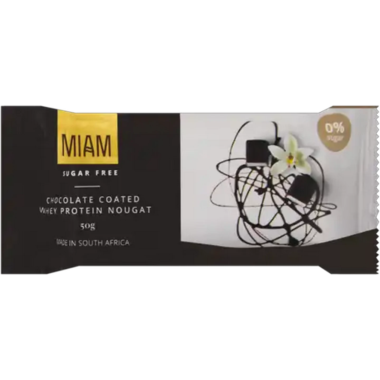 Image of Miam Vanilla Flavour Whey Nougat Protein Bar 50g