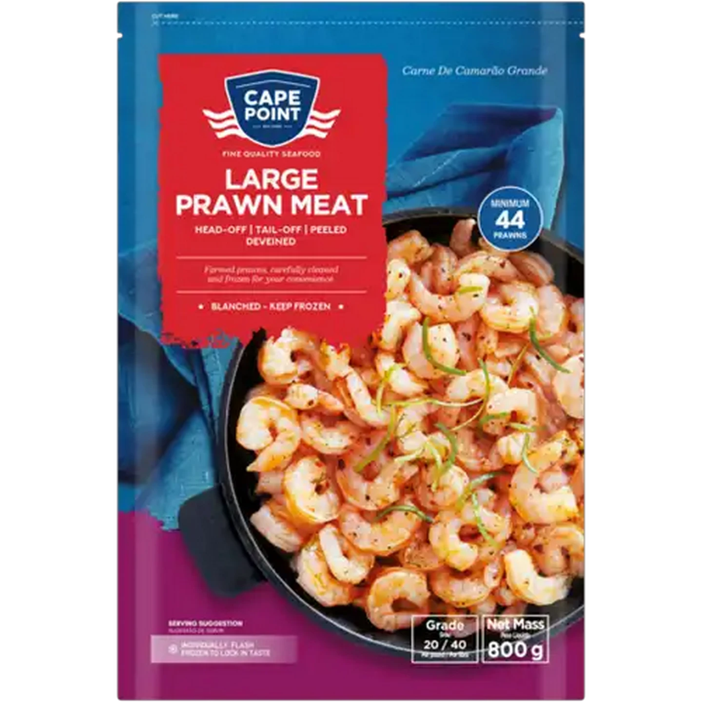 Image of Cape Point Frozen Large Prawn Meat 800g