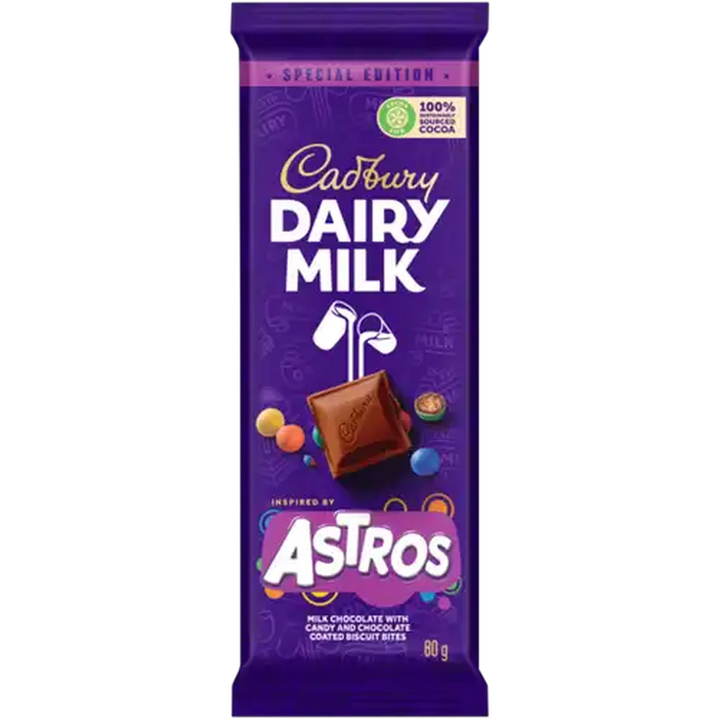 Image of Cadbury Dairy Milk Astros Chocolate Slab 80g