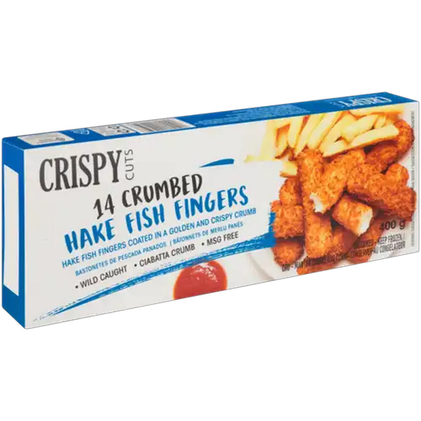 Image of Crispy Cuts Frozen 14 Crumbed Hake Fish Fingers 400g