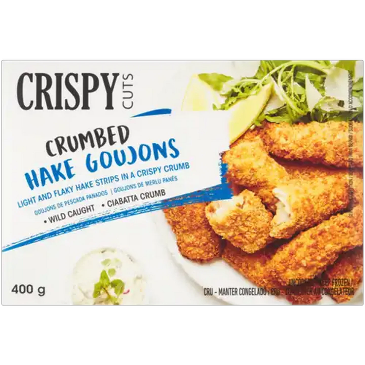 Image of Crispy Cuts Frozen Crumbed Hake Goujons 400g