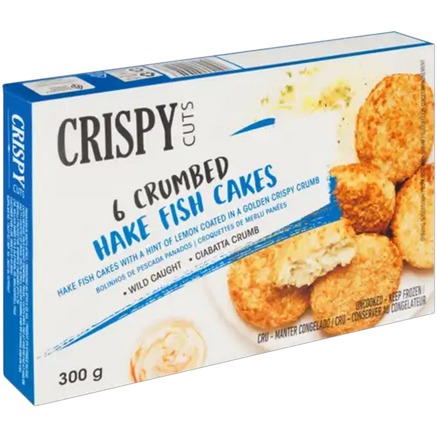 Image of Crispy Cuts Frozen Crumbed Hake Fish Cakes 300g
