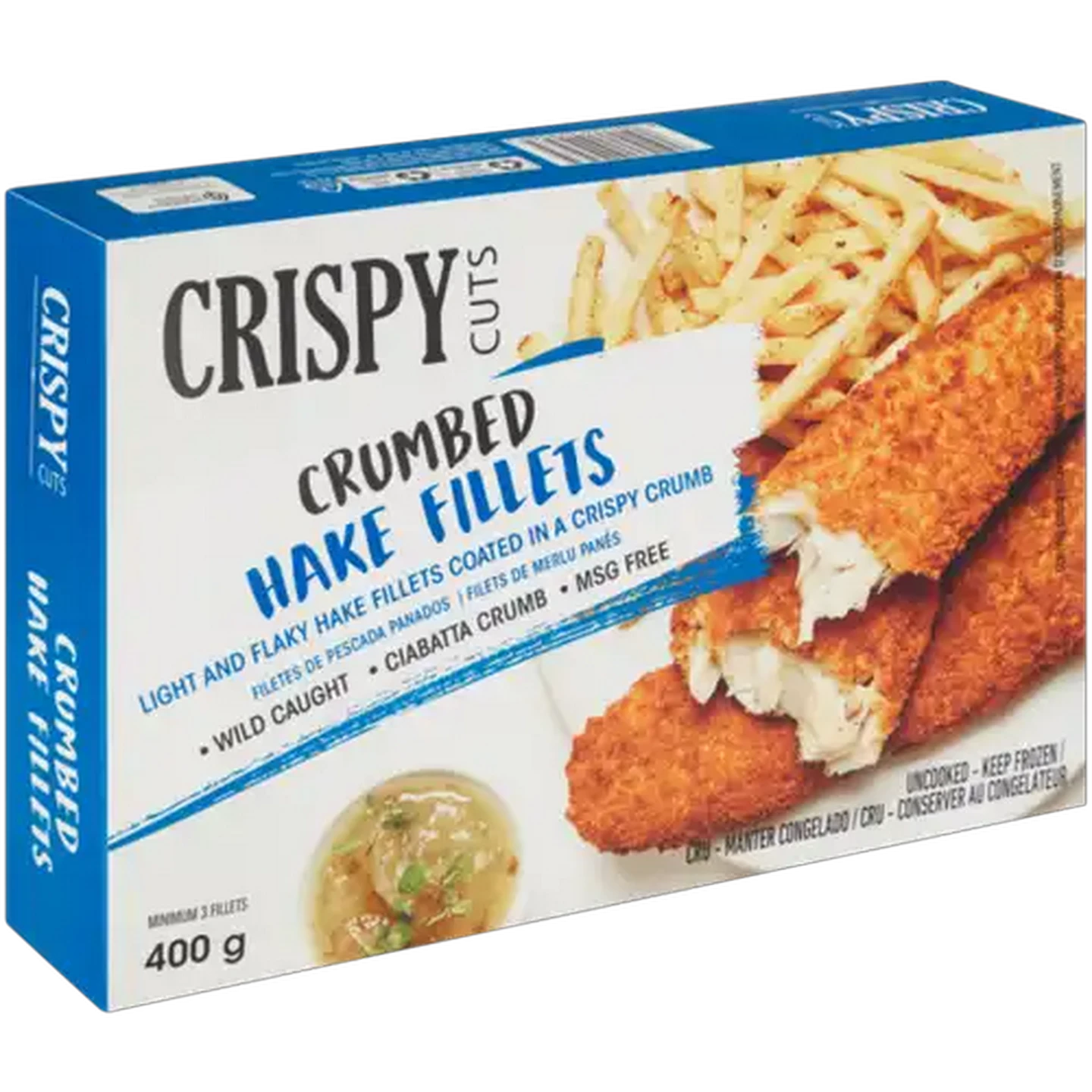 Image of Crispy Cuts Frozen Crumbed Hake Fillets 400g