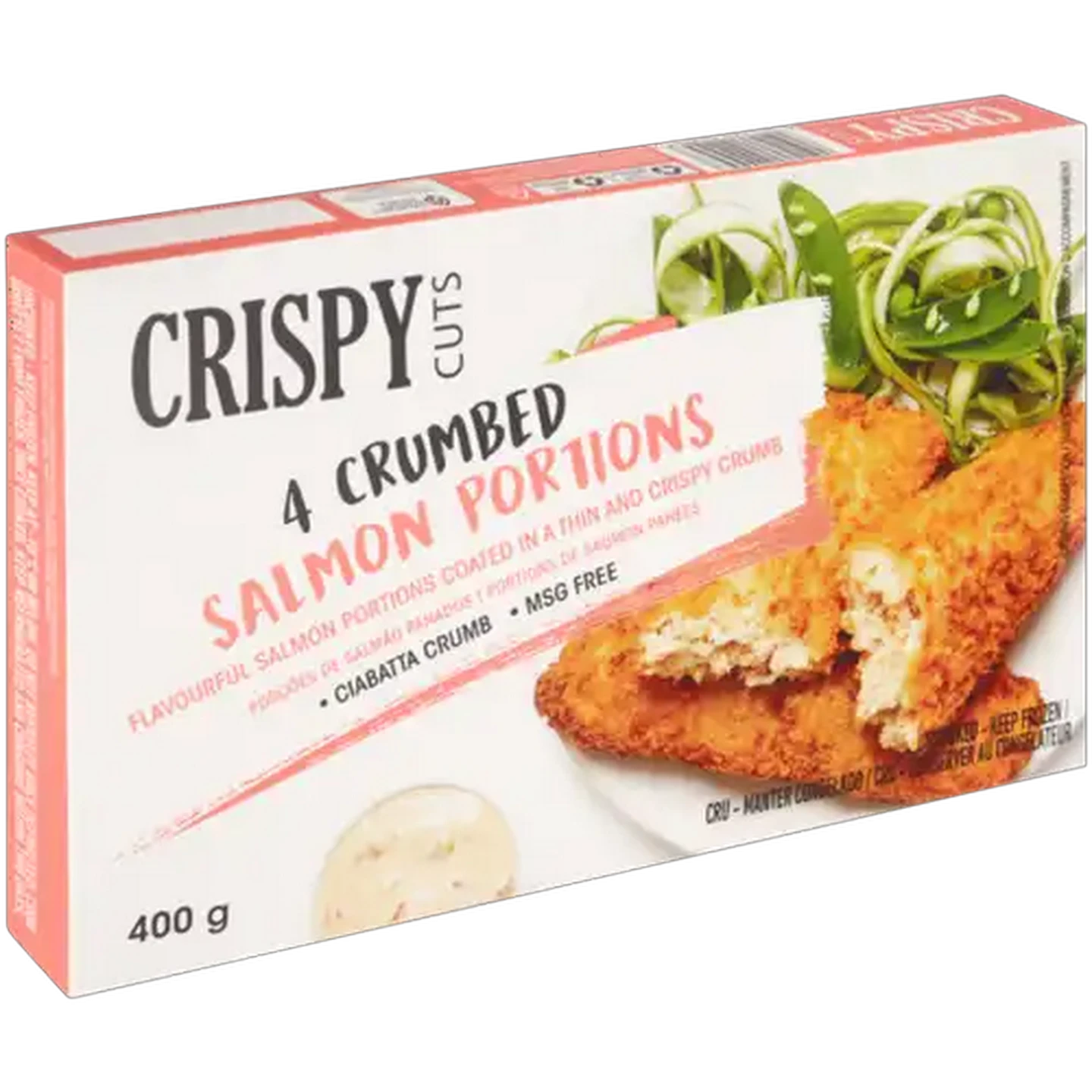 Image of Crispy Cuts Frozen 4 Crumbed Salmon Portions 400g