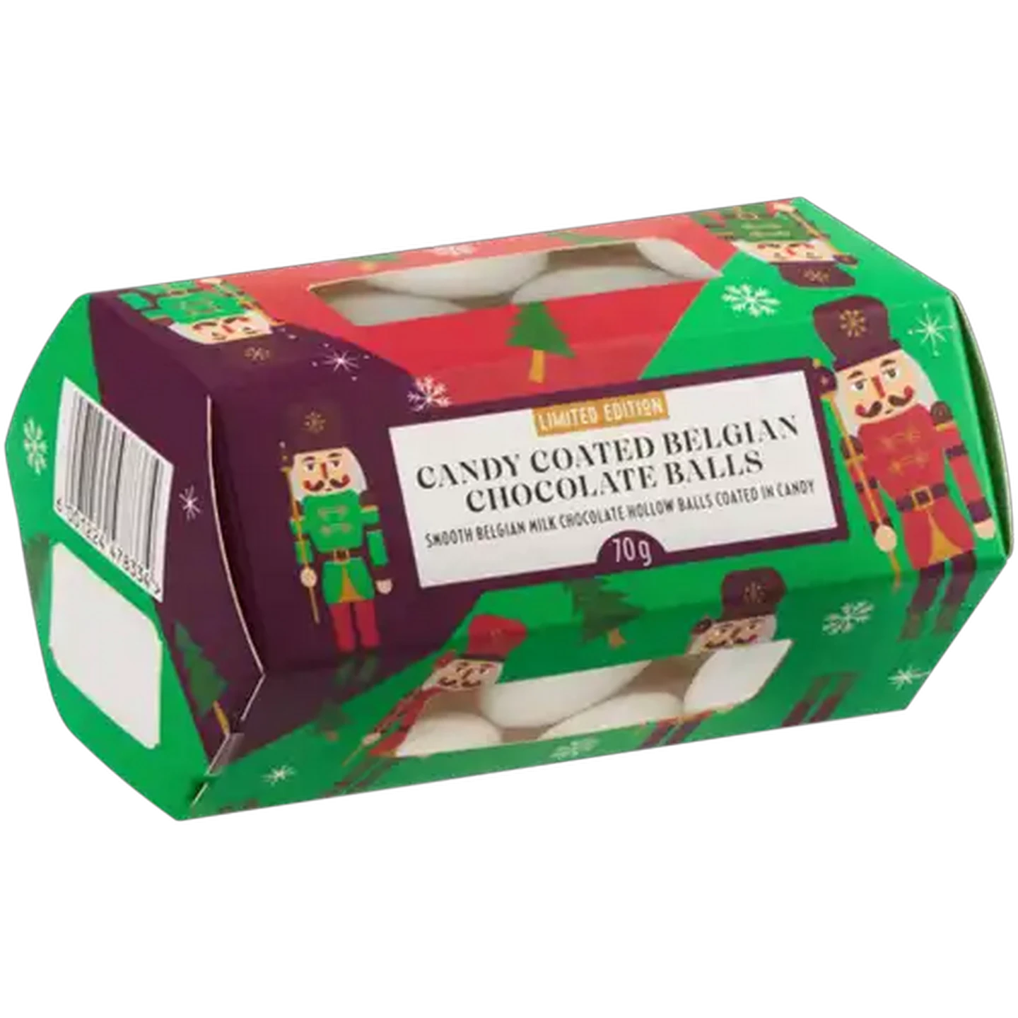 Image of Limited Edition Xmas Candy Coated Belgian Chocolate Balls 80g