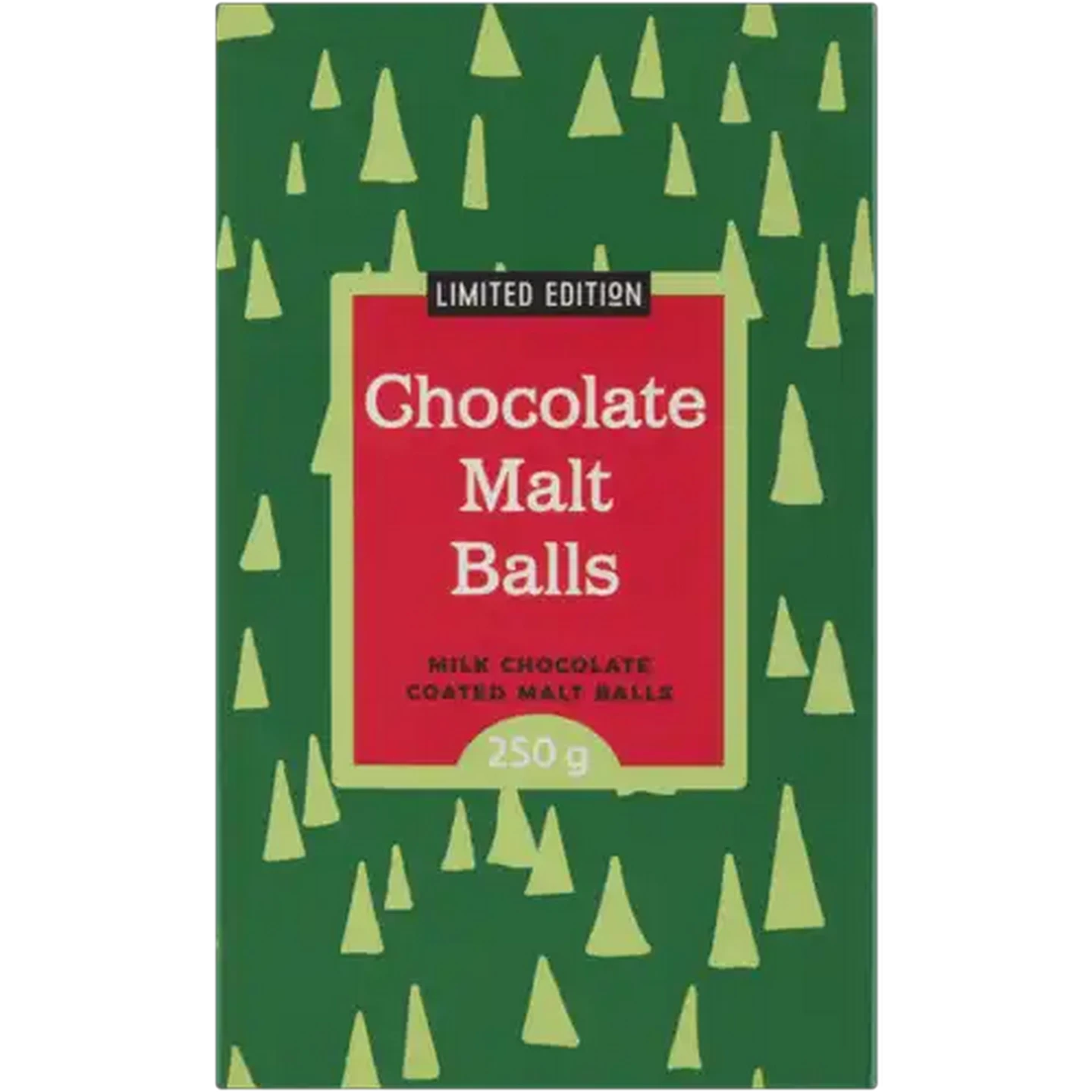 Image of Limited Edition Milk Chocolate Malt Balls Xmas Gift Box 250g