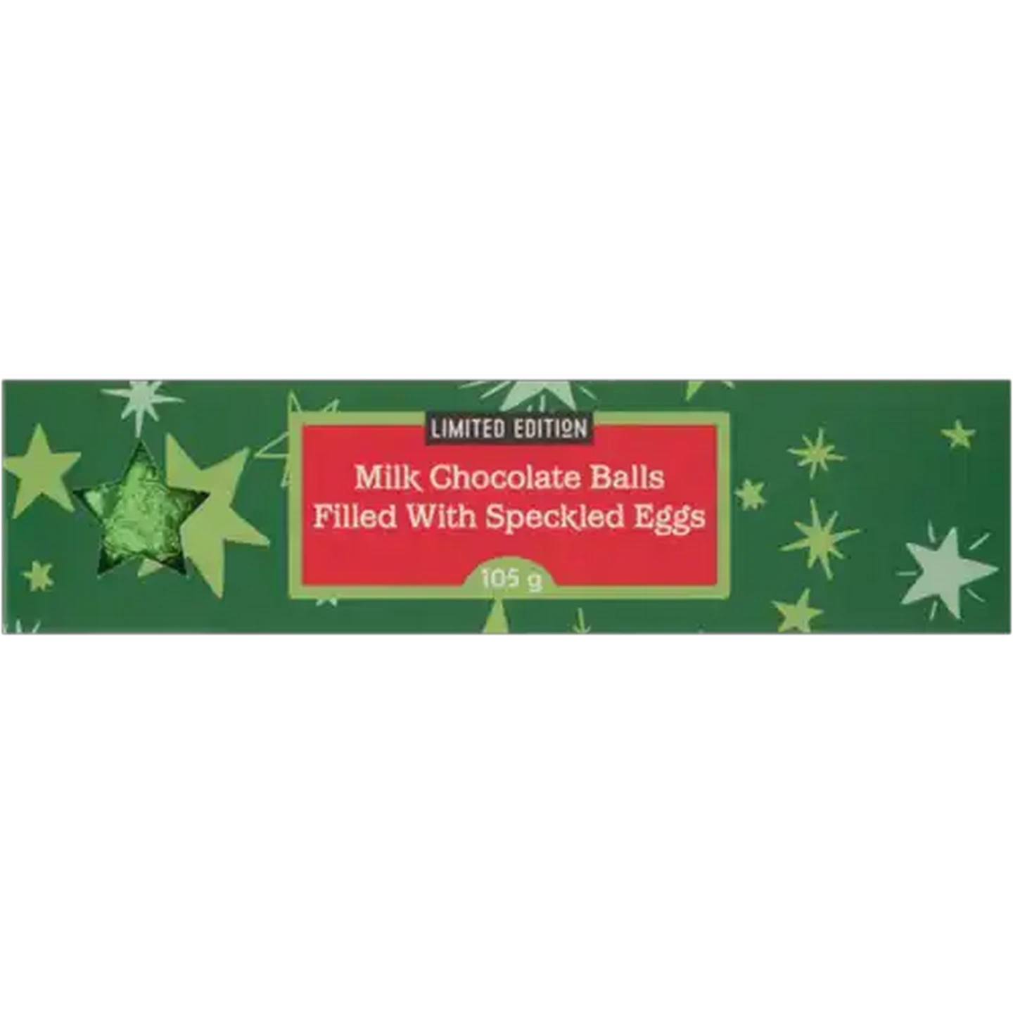 Image of Limited Edition Milk Chocolate Balls Filled With Speckled Eggs Xmas Gift Box 105g