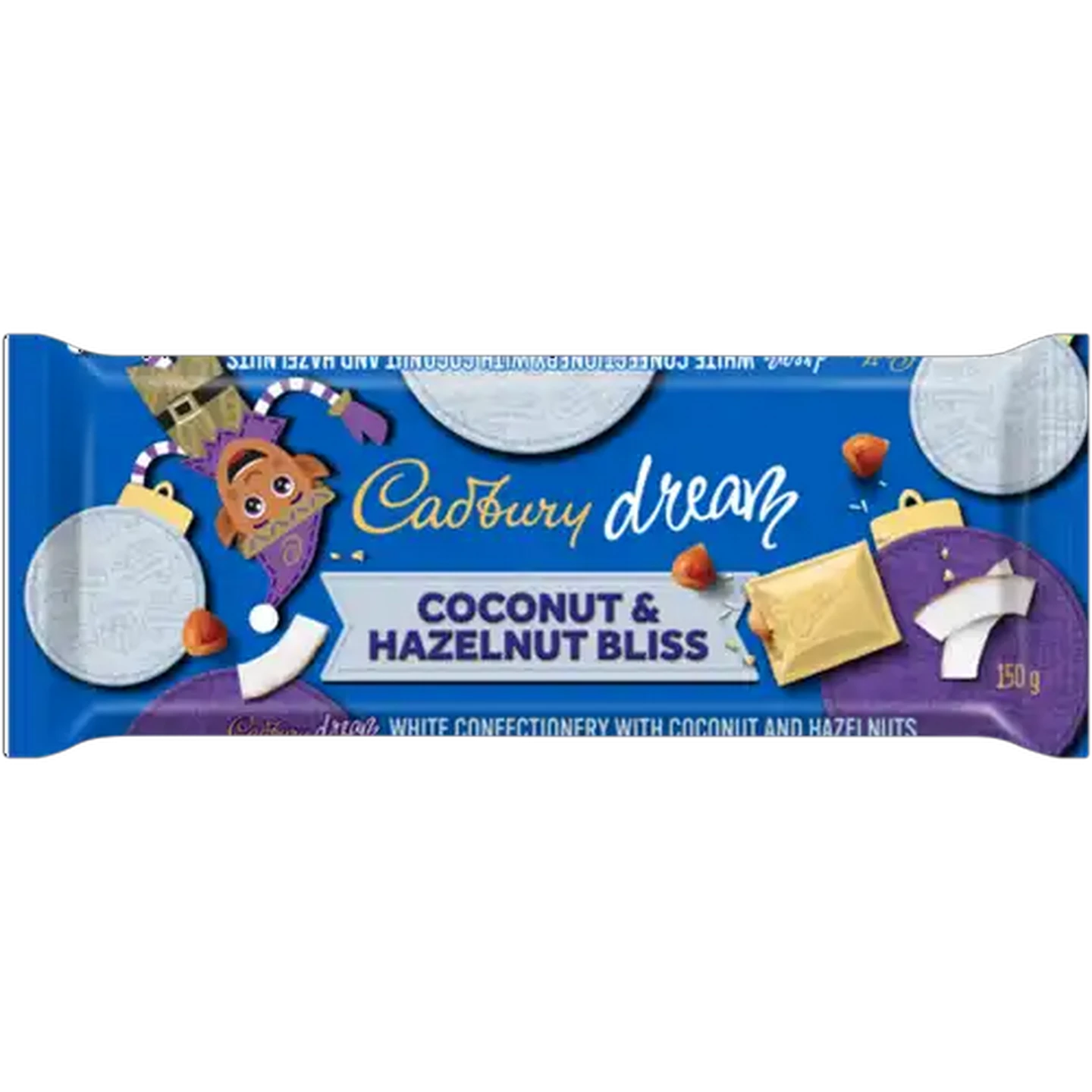 Image of Cadbury Dream Coconut & Hazelnut Bliss White Chocolate Slab 150g