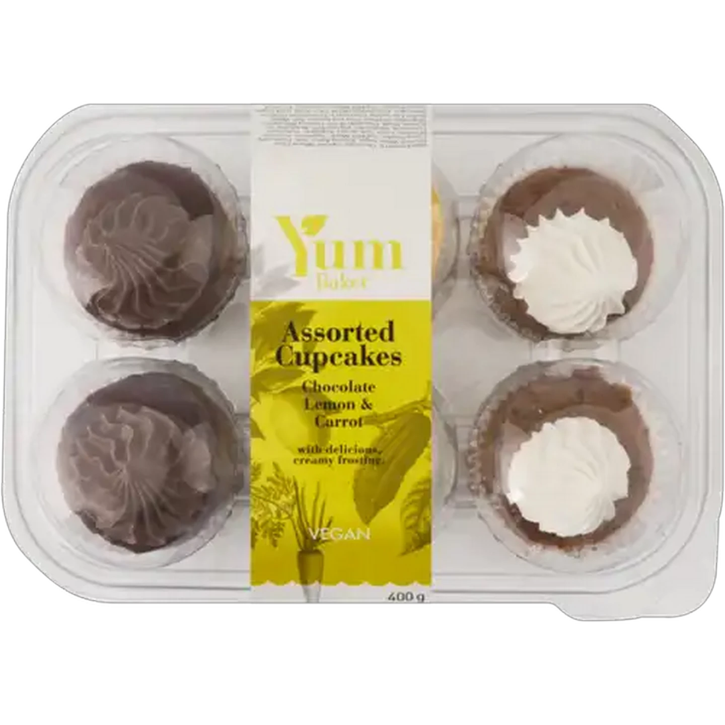Image of Yum Baker Assorted Vegan Cupcakes 400g