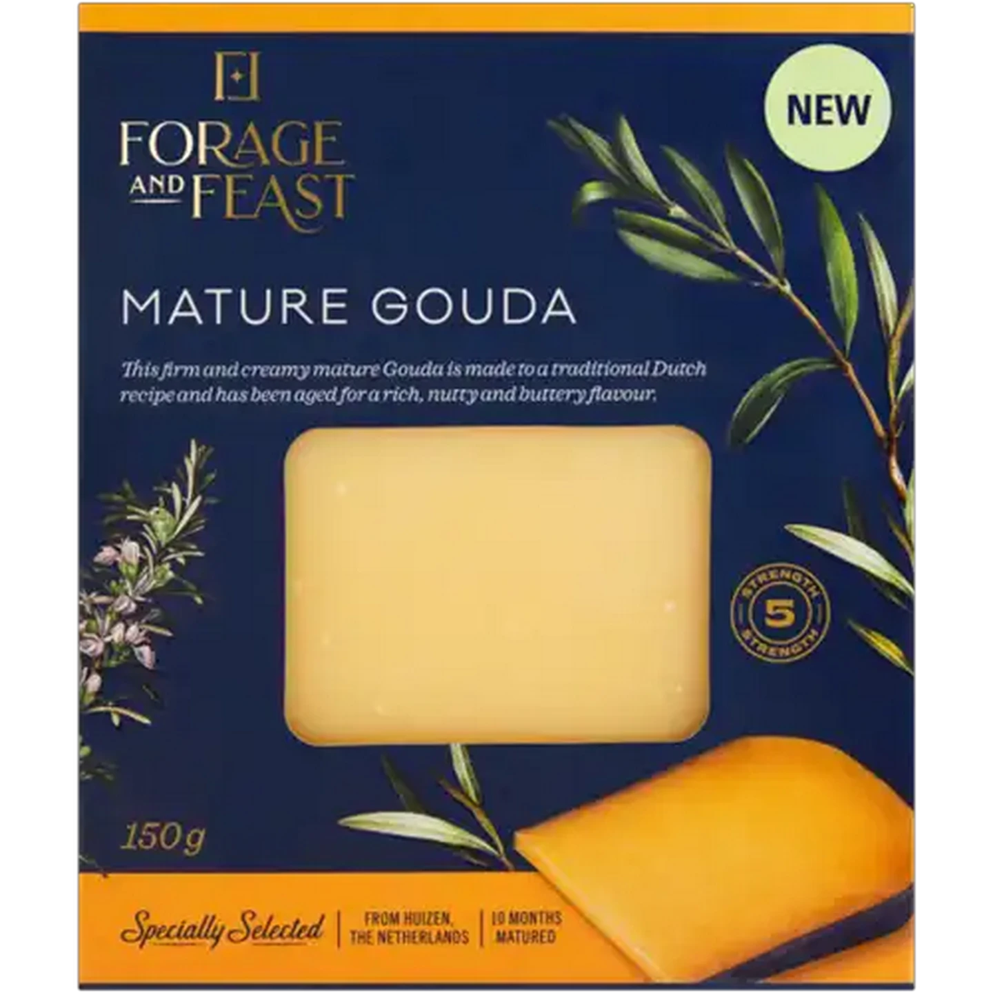 Image of Forage And Feast Mature Gouda Cheese 150g