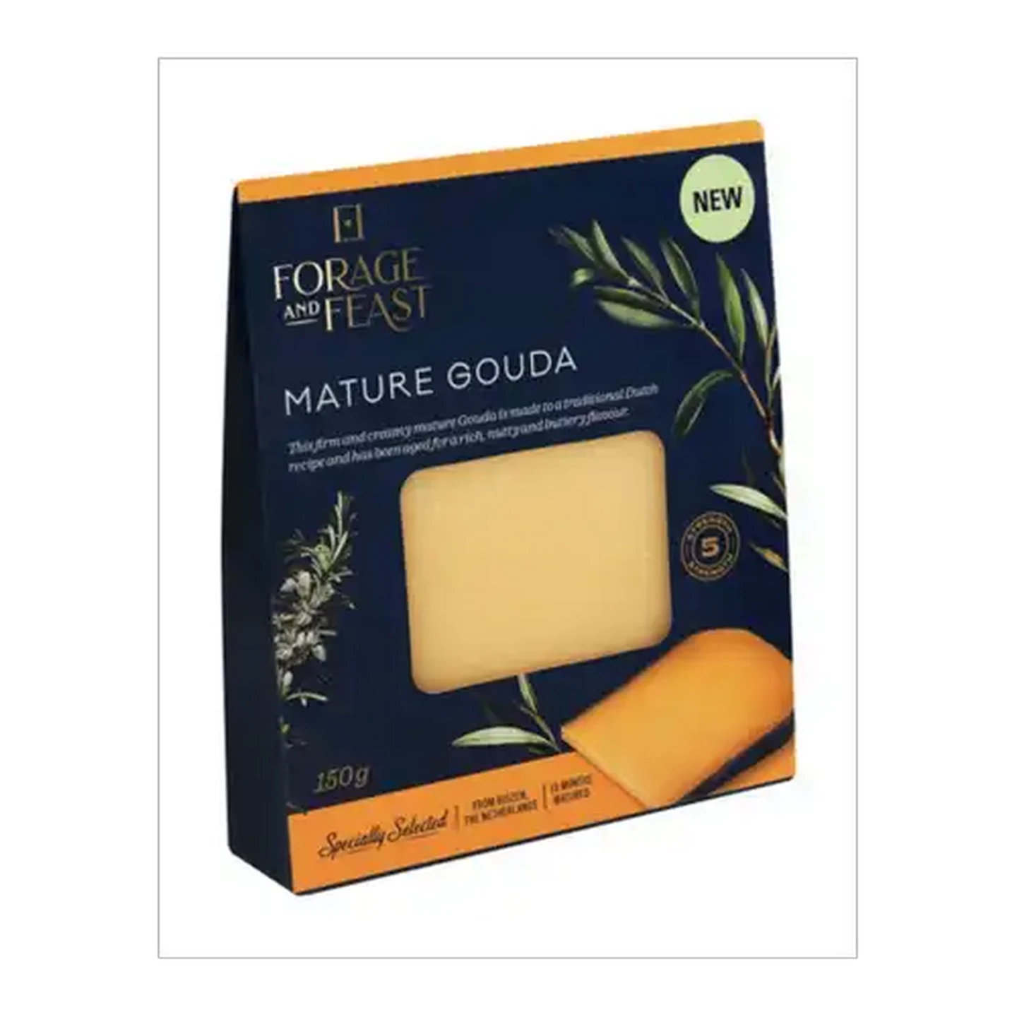 Image of Forage And Feast Mature Gouda Cheese 150g